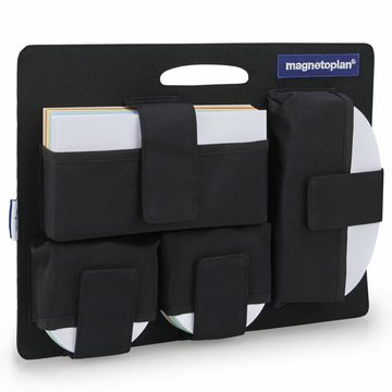 magnetoplan® Moderationskoffer Moderationstasche Messenger 38x35x15 Schwarz - Polyester - 1300 Teile