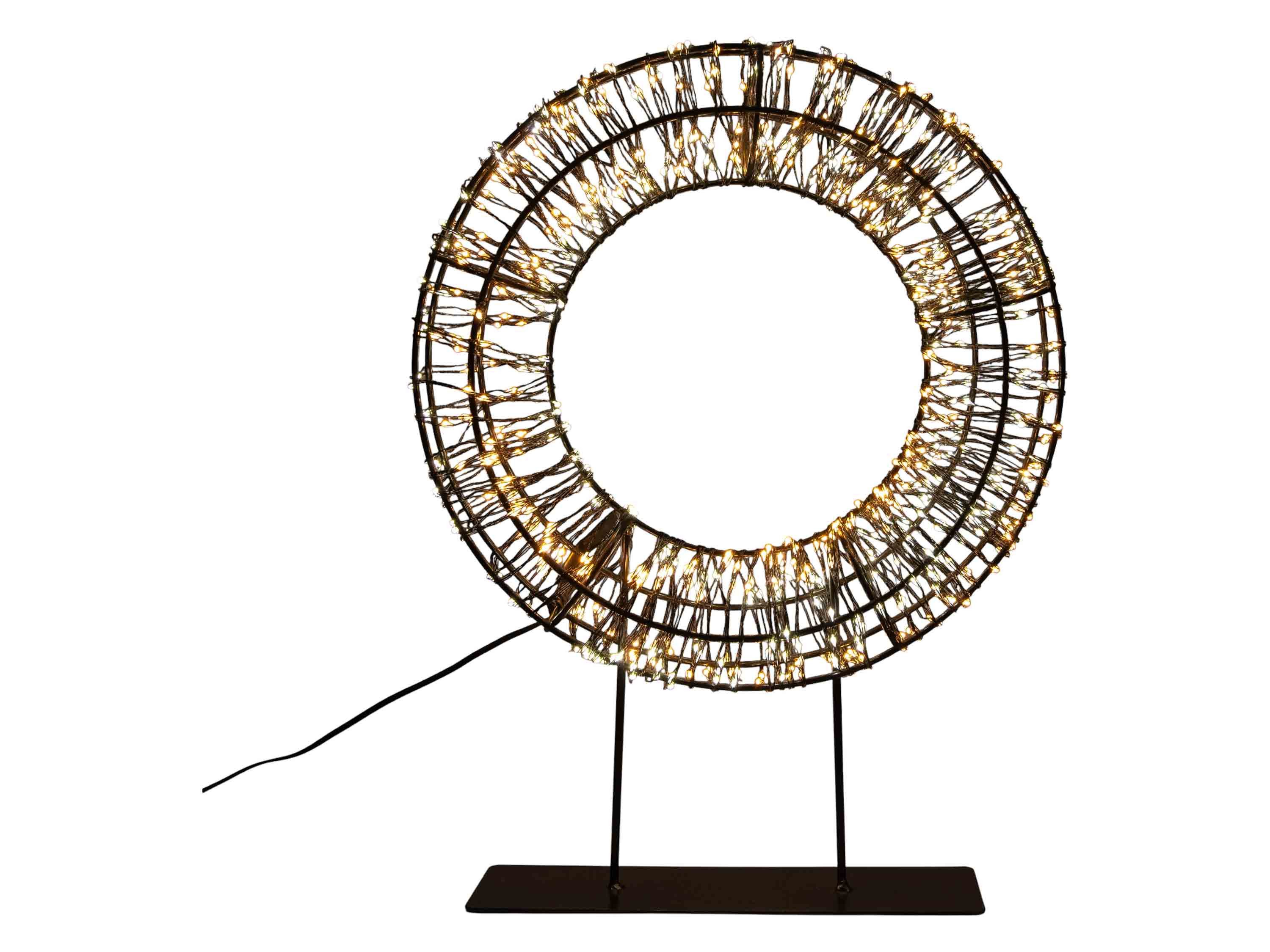 Coen Bakker Deco BV LED Оконная люстра, Dimmfunktion, LED, warmweiß, classic-warm, Luxury Color, Kranz schwarz Outdoor 800 LED Luxury Color