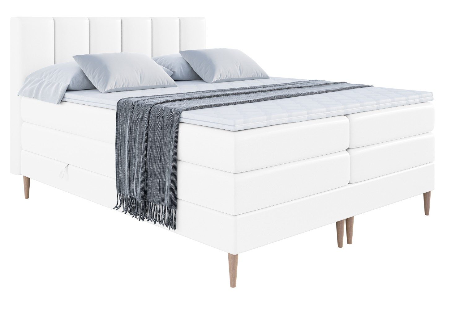 ALTDECOR Boxspringbett BOXI1-F KING (Multipocket-Matratze H4, günstig online kaufen