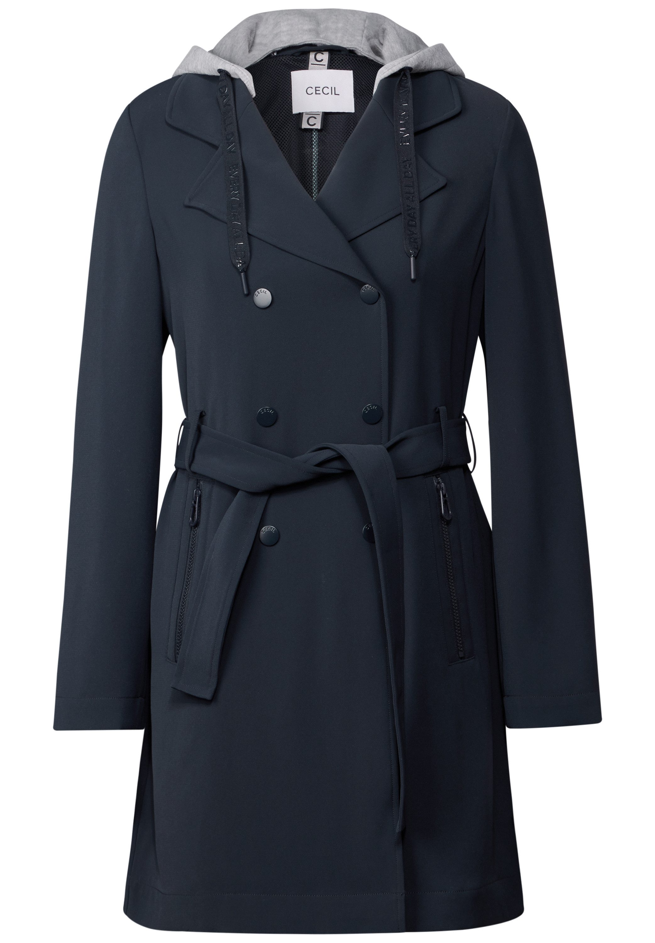 CECIL Trenchcoat mit abnehmbarer Kapuze