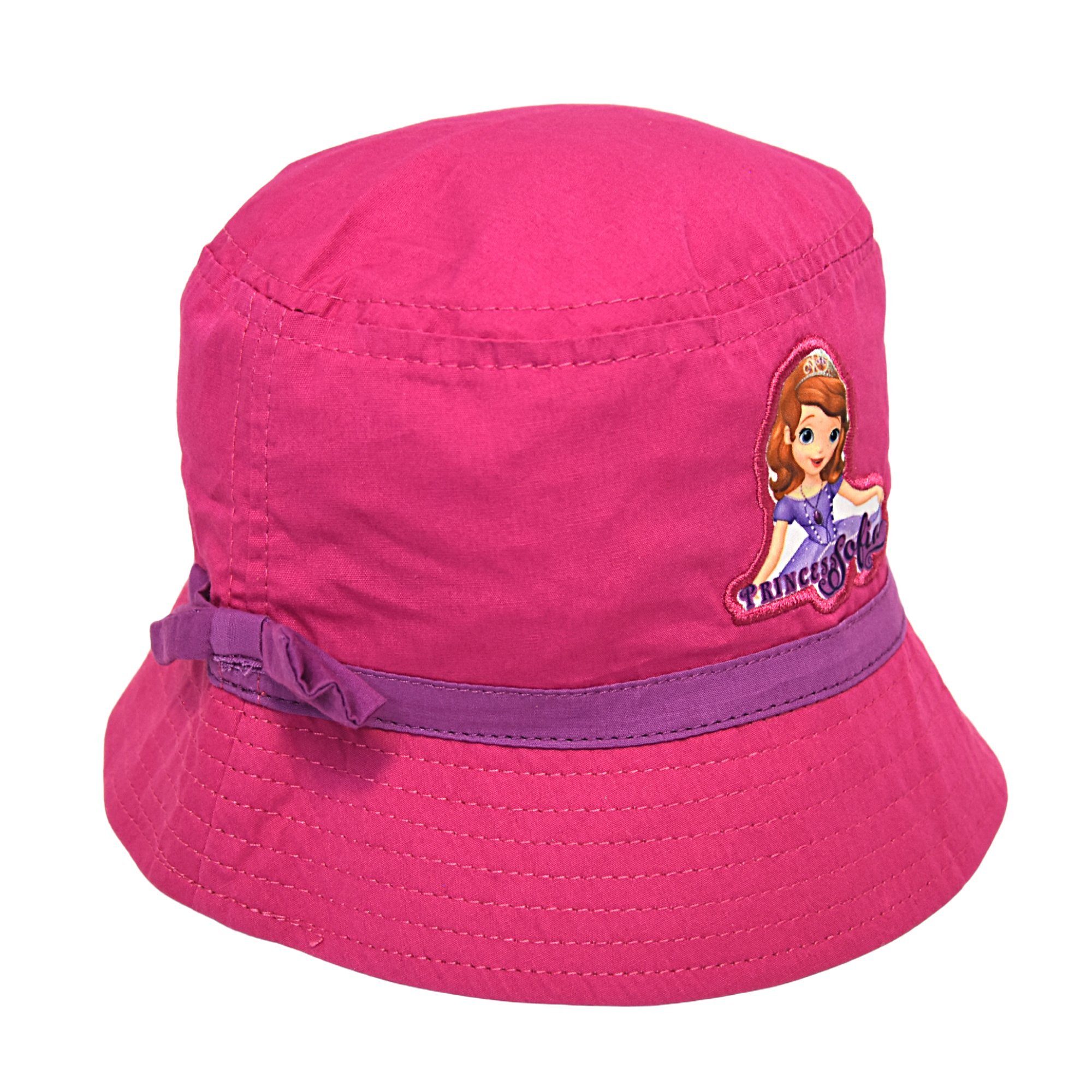 Disney Fischerhut 52-54 Größe cm Kinder Pink Sofia Prinzessin Bucket Hut