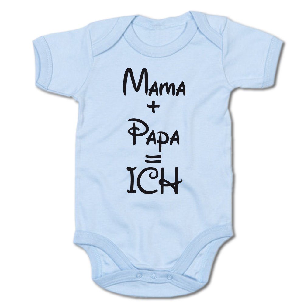 Kurzarmbody Mama + Papa = ICH
