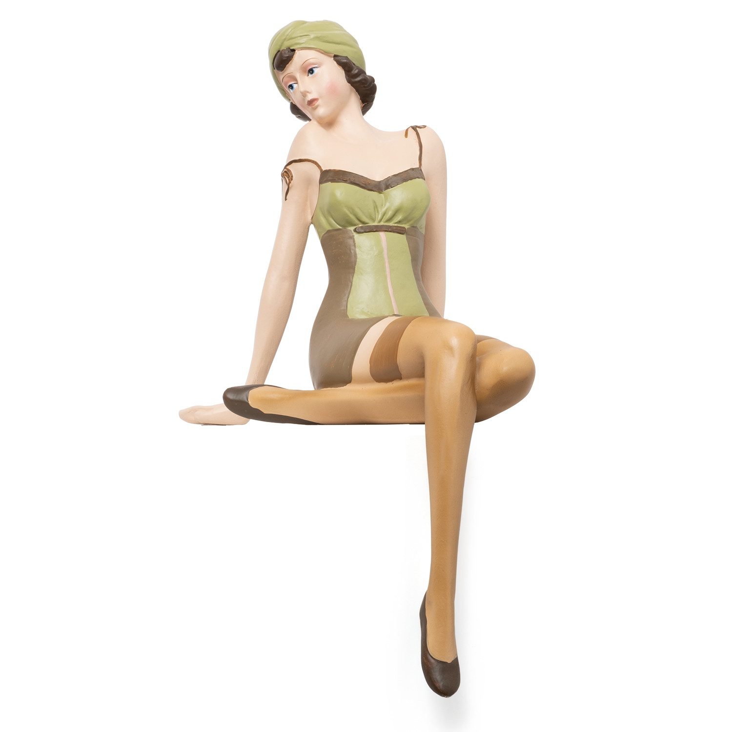 Moritz Dekofigur Moritz Pin Up Girl 28cm Polyresin Figur 50er 60er Jahre Stil, Polyresin Figuren Deko Geschenk Geometrische TierFigur Modern Skulptur