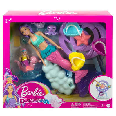 Mattel® Meerjungfrauenpuppe Mattel HLC30 - Barbie - Dreamtopia - Meerjungfrau-Set mit 2 Puppen & Z