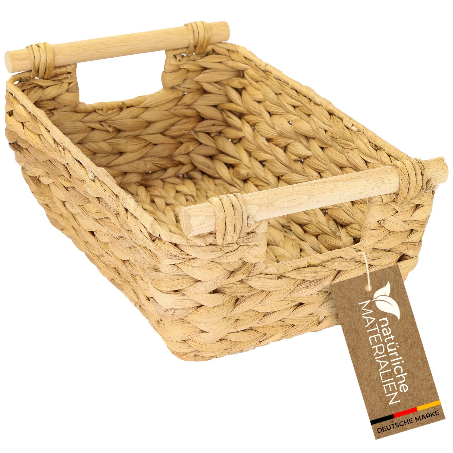 HMF Aufbewahrungskorb Aufbewahrungskorb mit Holzgriffen, Korb günstig online kaufen