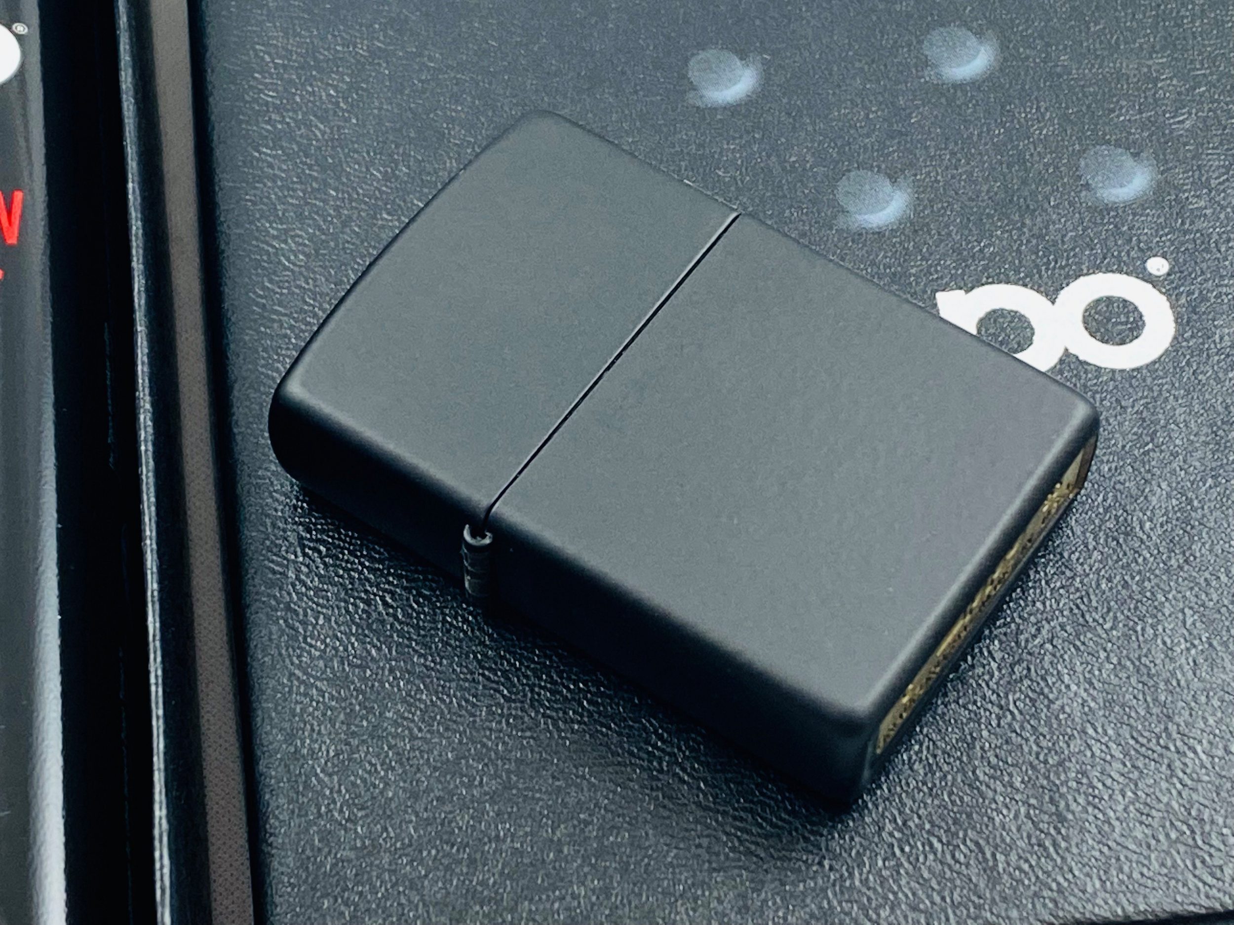 Zippo Feuerzeug schwarz matt Klassiker Sturm Feuerzeug Geschenkset black matte