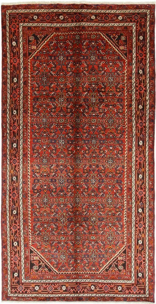 Orientteppich Hosseinabad 154x304 Handgeknüpfter Orientteppich / Perserteppich, Nain Trading, rechteckig, Höhe: 12 mm