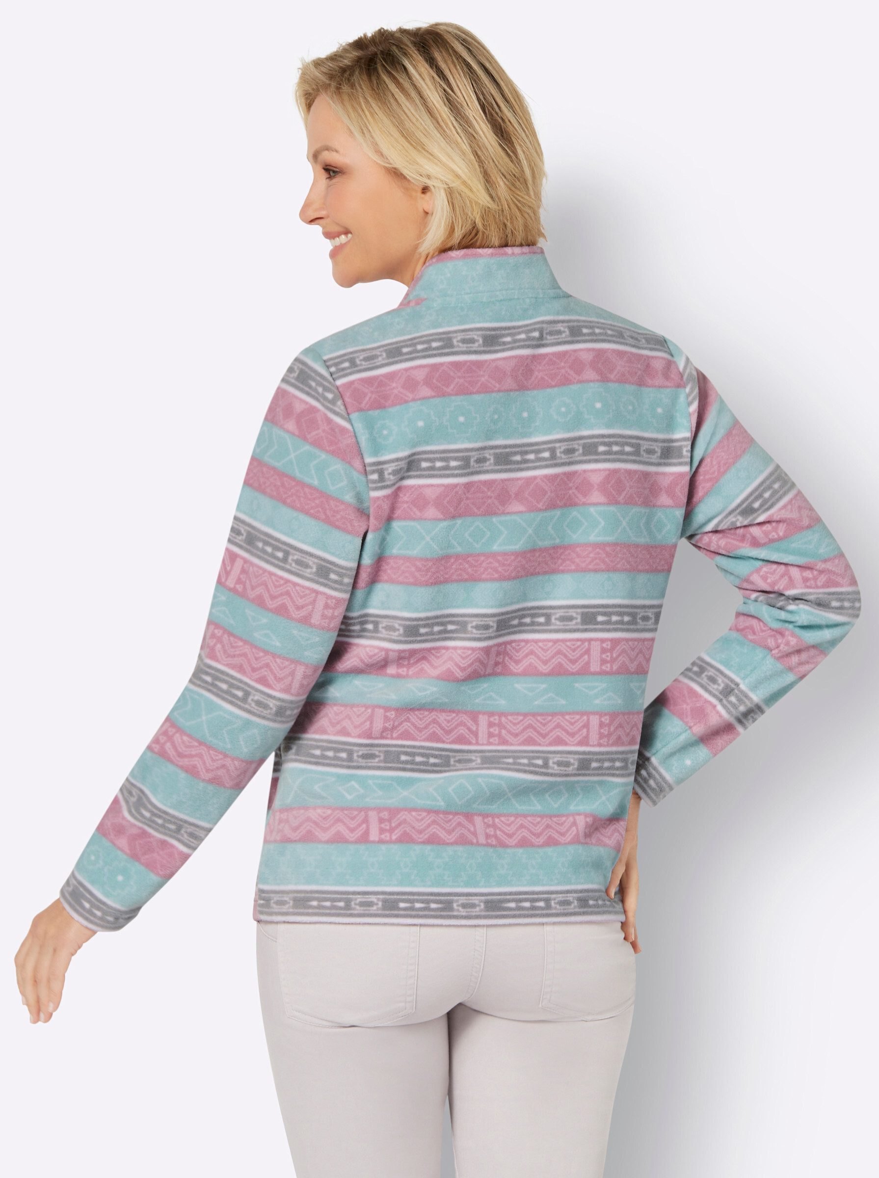 Sieh an! Fleeceshirt Fleecejacke Länge ca. günstig online kaufen