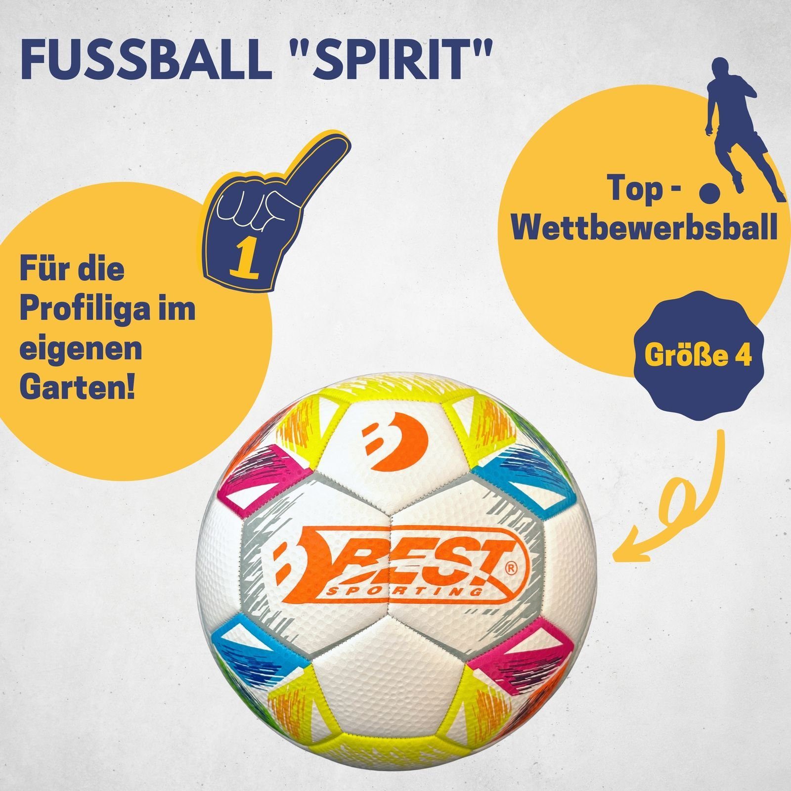 Best Sporting Spielball Fußball "SPIRIT"