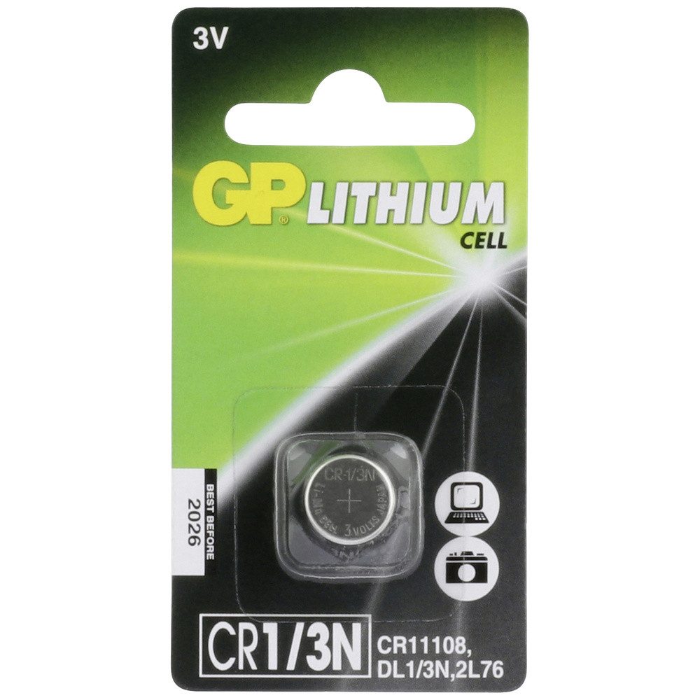 Gp GP Knopfzelle CR 1/3 N 3 V 1 St. Lithium GPCR1/3NSTD175C1 Knopfzelle