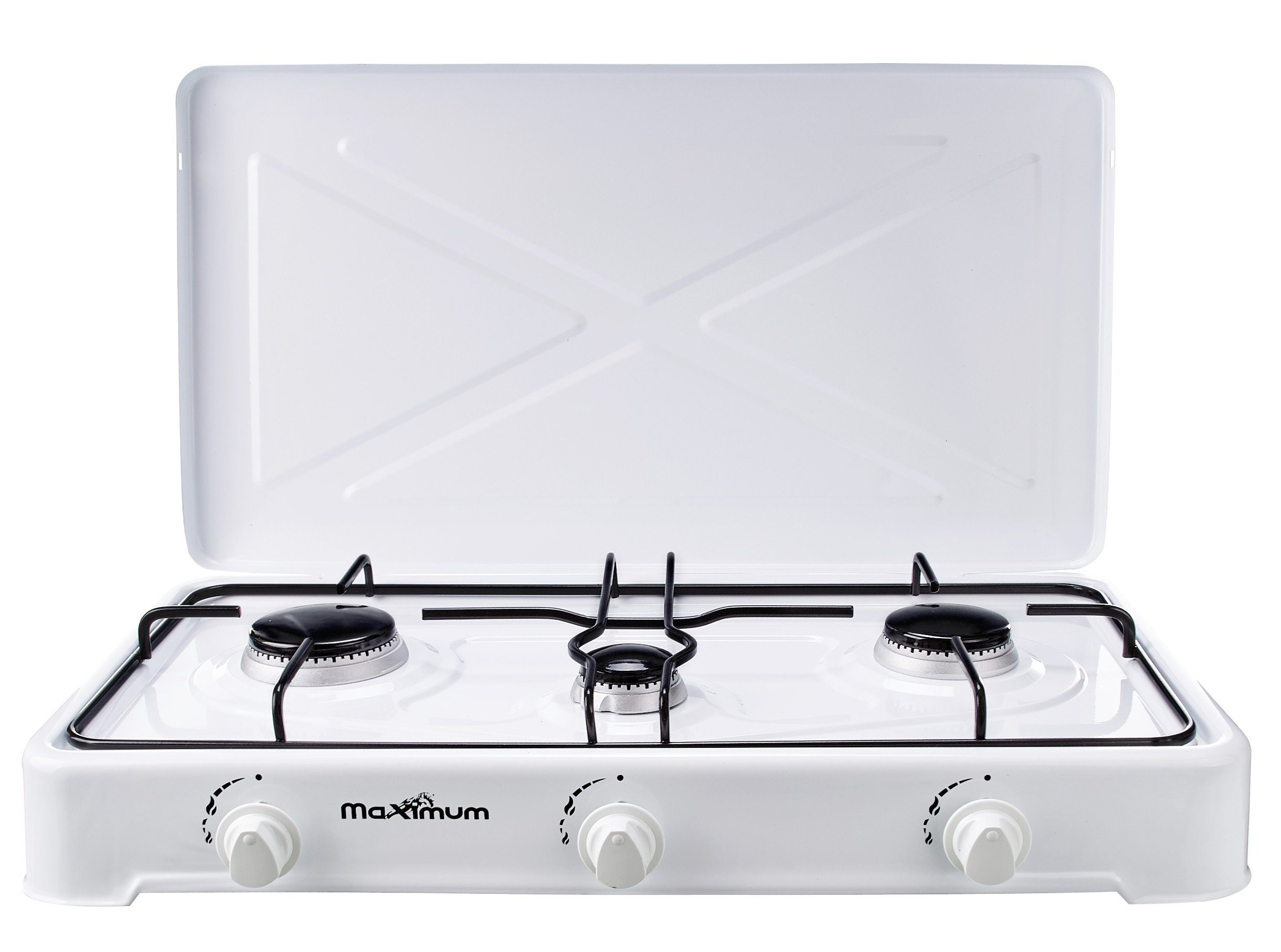 MaXimum Gaskocher 2-3 Flammen - Tragbar, Leistungsstark & Einfach zu Reinigen, Campingkocher 2-3 Flammen