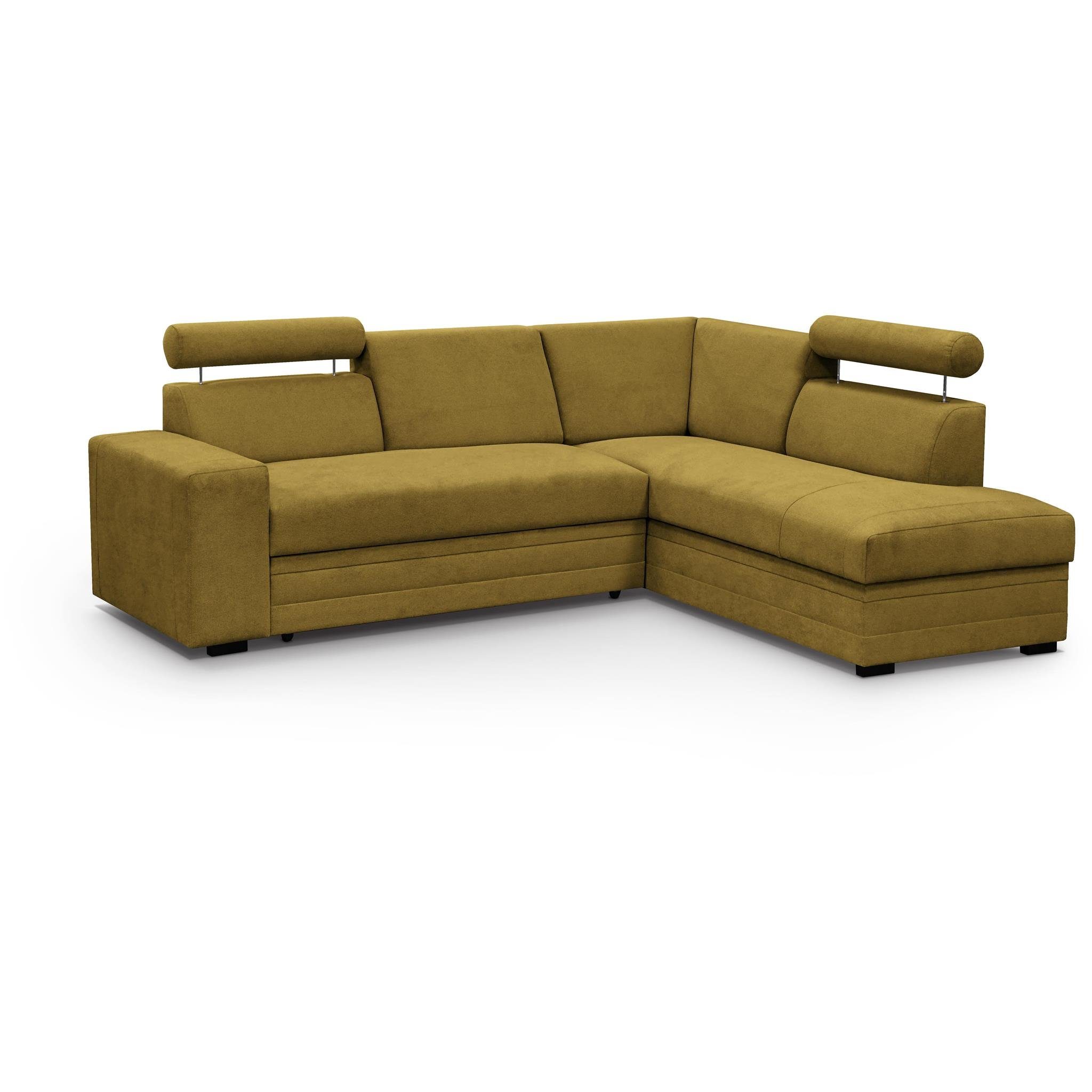 Beautysofa Ecksofa mit Bettkasten und verstellbaren günstig online kaufen