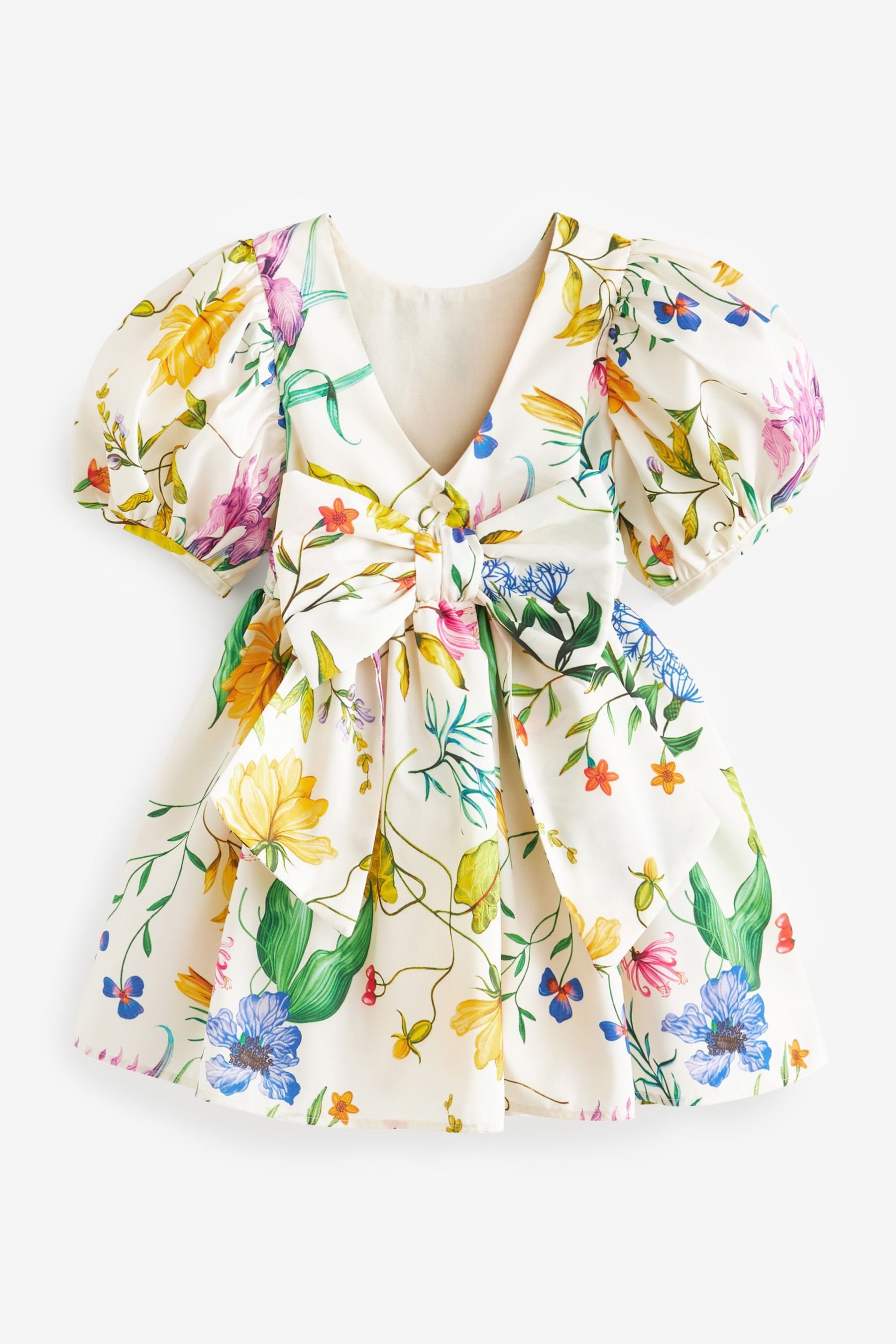 Next Partykleid aus Partykleid Floral Taft Bedrucktes (1-tlg) Cream