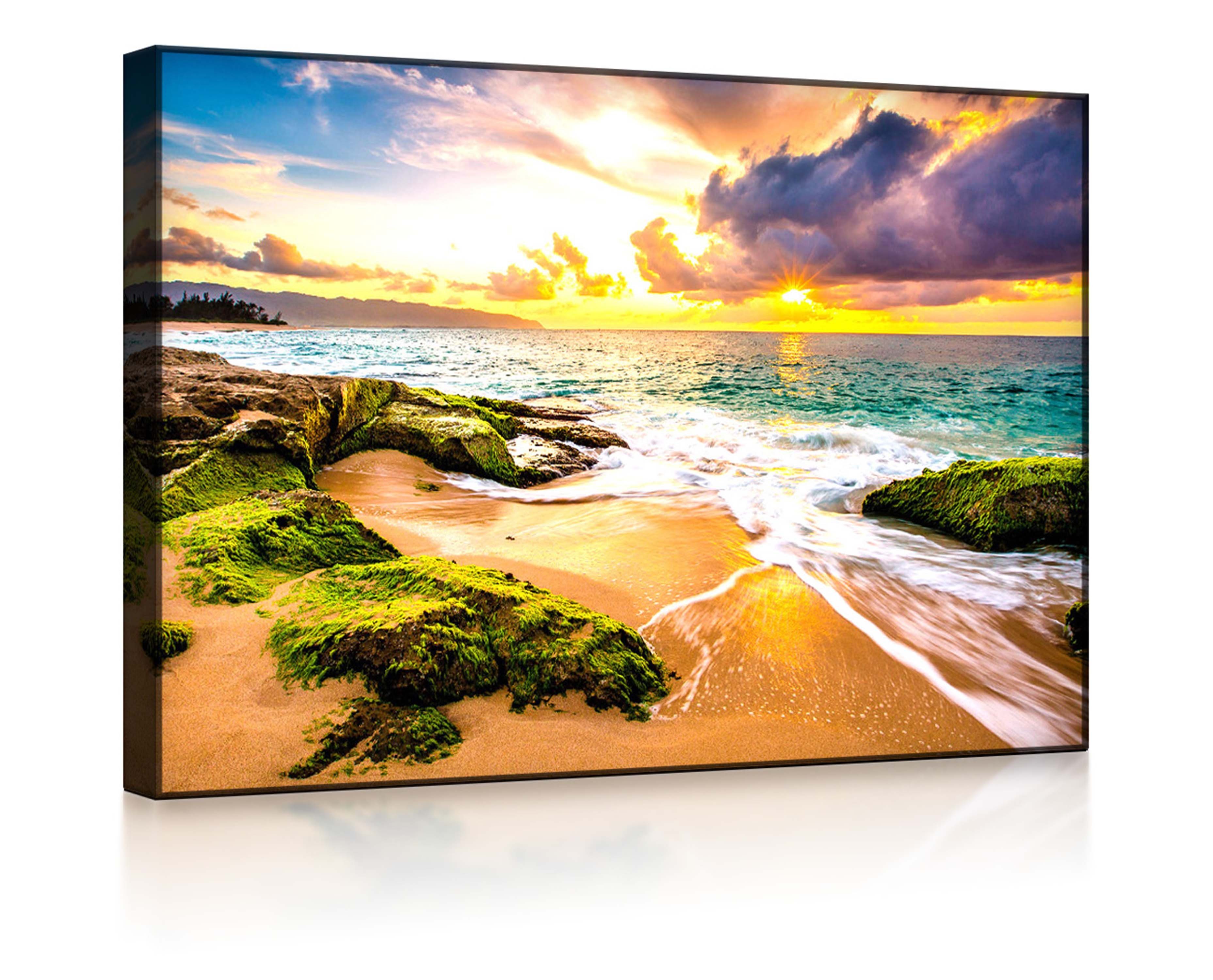 lightbox-multicolor LED-Bild Sonnenuntergang auf Hawaii front günstig online kaufen