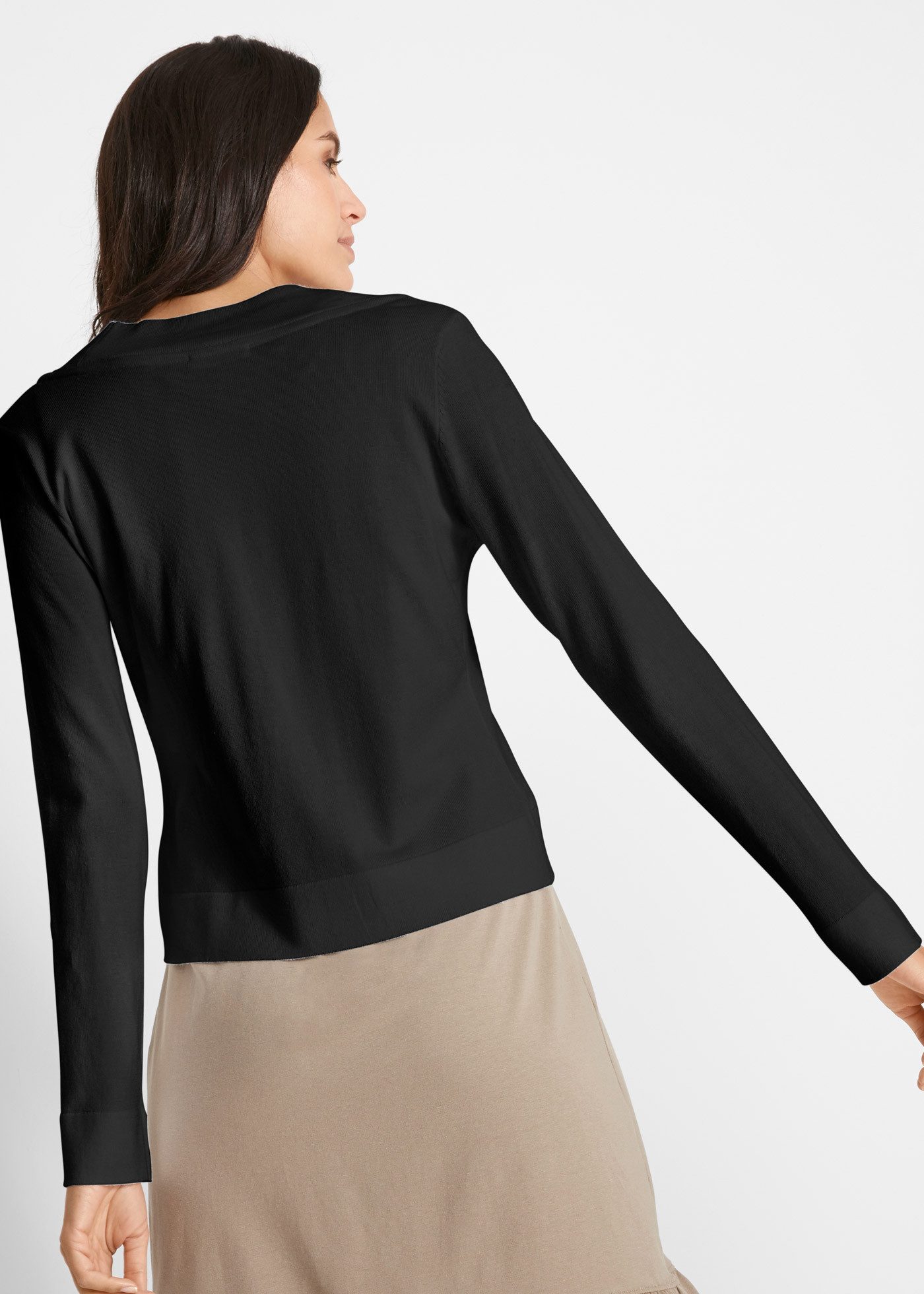 bonprix Bolero lockere Passform, kurze Strickjacke, festlicher Stil