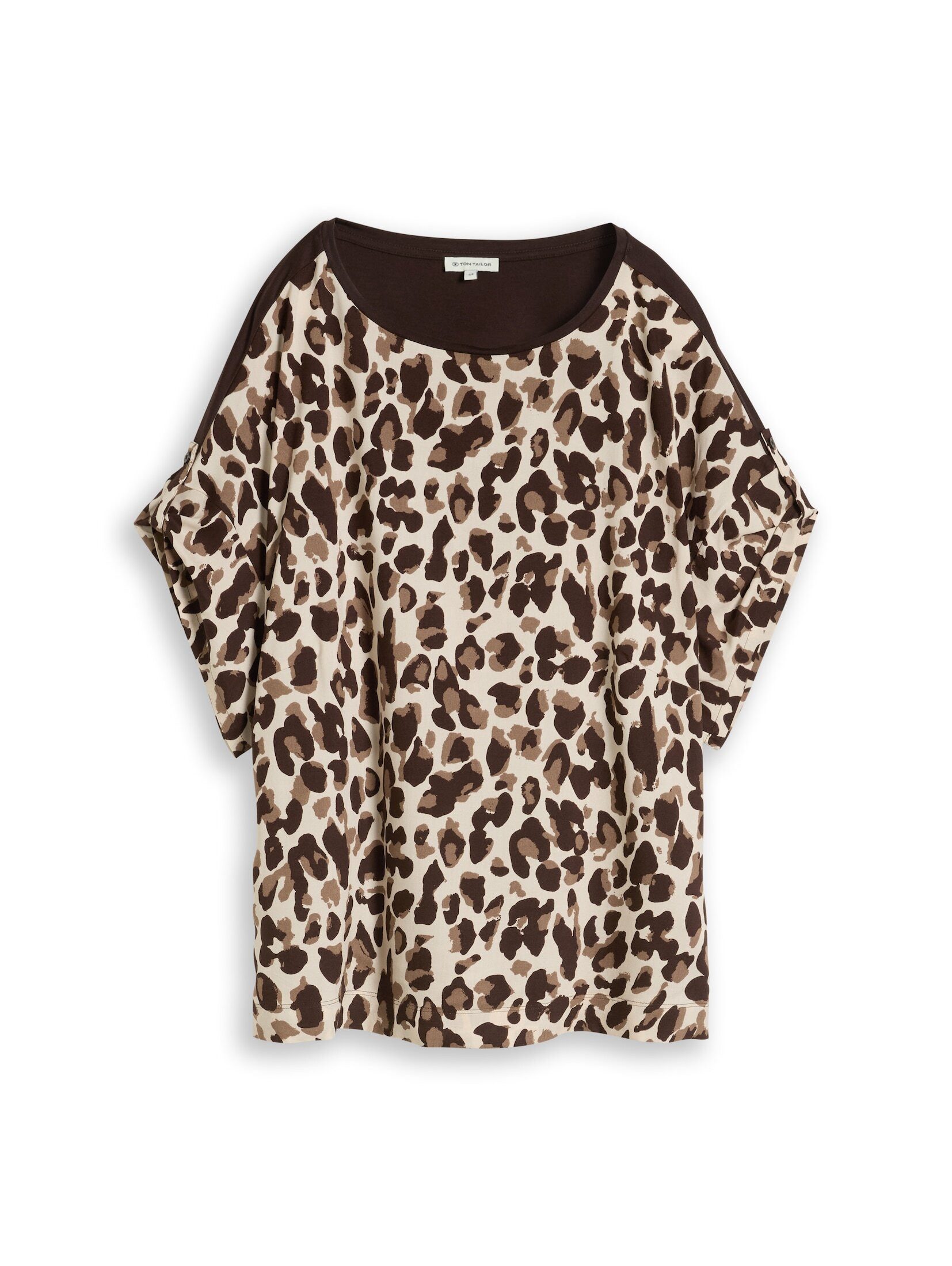 TOM TAILOR PLUS T-Shirt T-Shirt (im Einserpack) Plus Size - T-Shirt mit Leo-Print – Bild 2 von 5