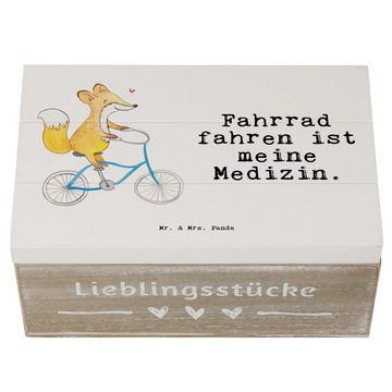 Mr. & Mrs. Panda Dekokiste Fuchs Fahrrad fahren Medizin - Weiß - Geschenk, Radeln, Trekking, Eri (1 St)