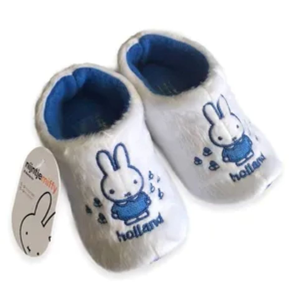 Klompenfabriek Nijhuis BV Original Holländische Hausschuhe: Miffy Plüsch Hausschuhe (verschiedene Größen)