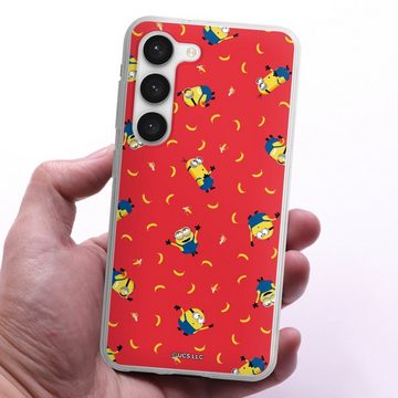 DeinDesign Handyhülle Minions Ich – Einfach unverbesserlich Banane Minion Pattern Red, Samsung Galaxy S23 Silikon Hülle Bumper Case Handy Schutzhülle
