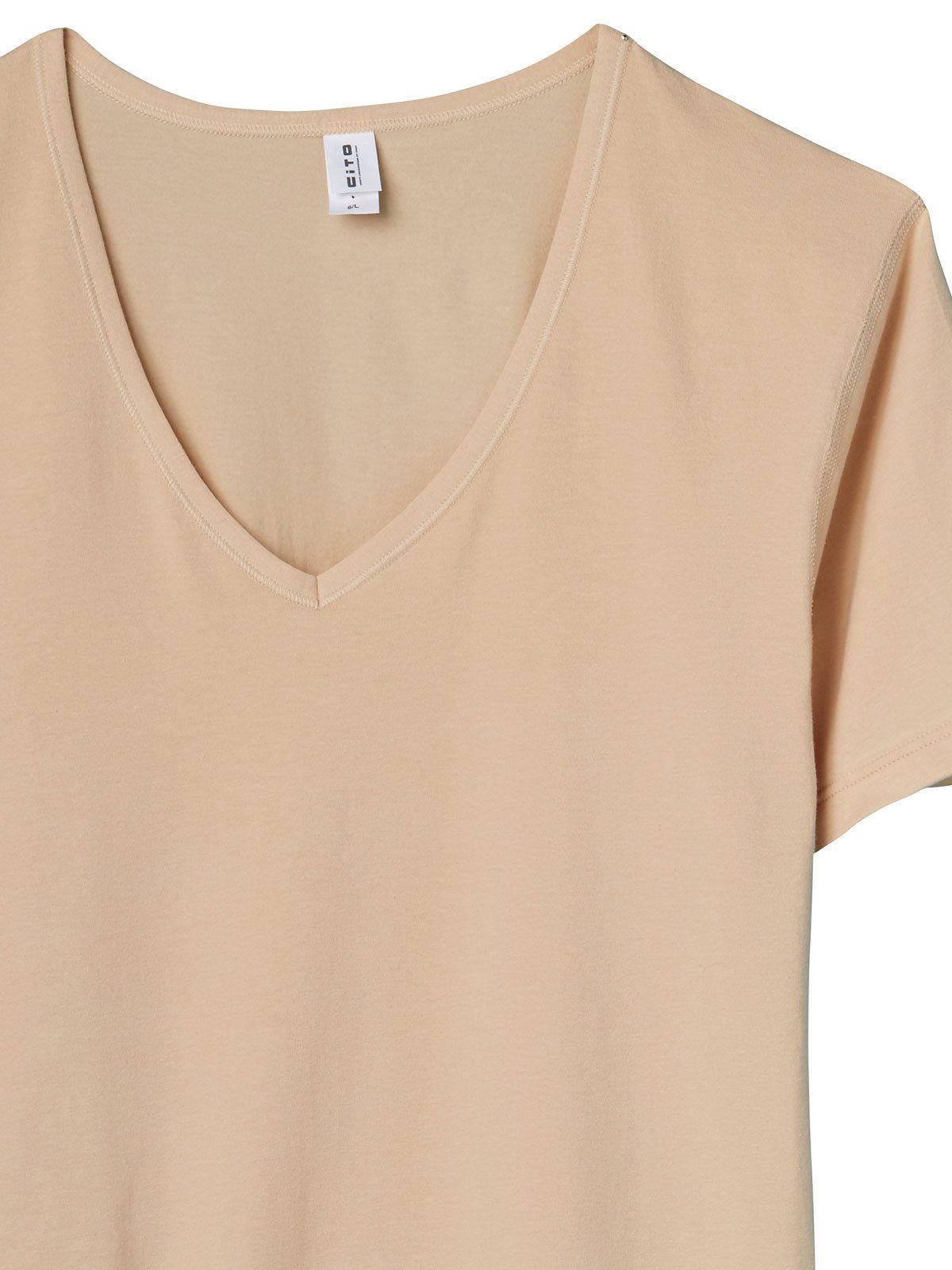 CiTO Unterziehshirt 3er Pack Herren T-Shirt V-Ausschnitt cotton flex (Packung, 3-St)