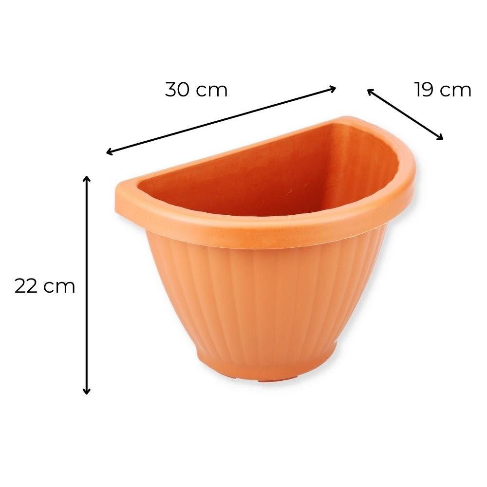 Wand Halbschale Blumentopf Wandgefäß Pflanztopf Blumentopf Terracotta Wandtopf GarPet Wandampel