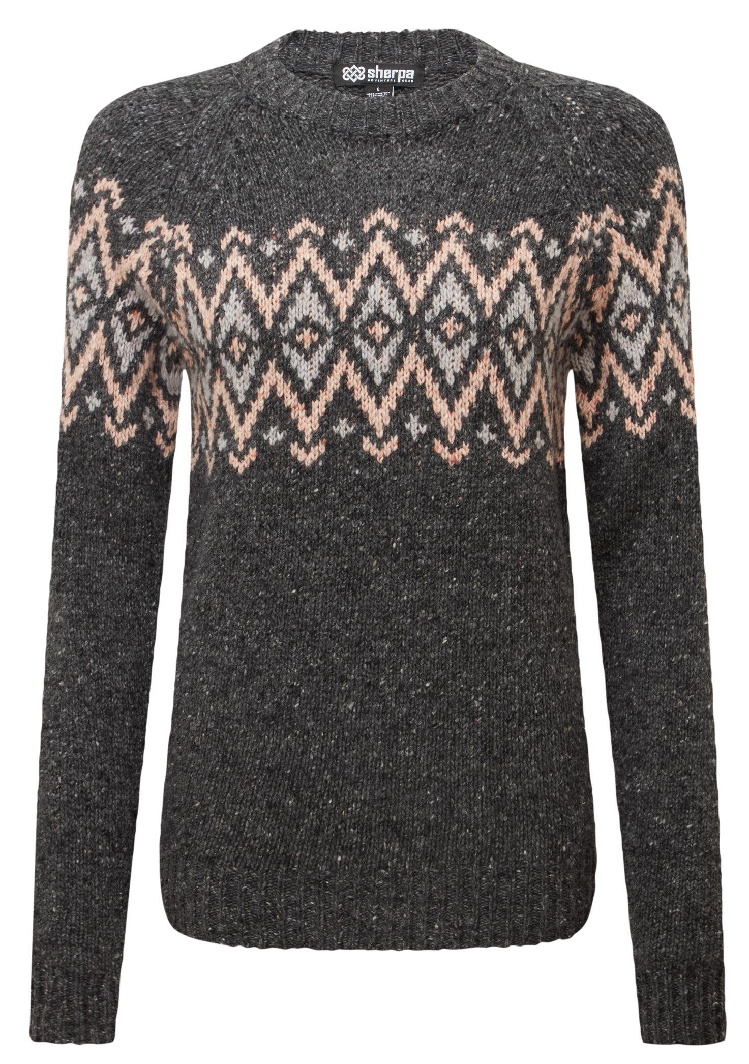 Sherpa Wollpullover Sherpa Damen Dumji Rundhalspullover