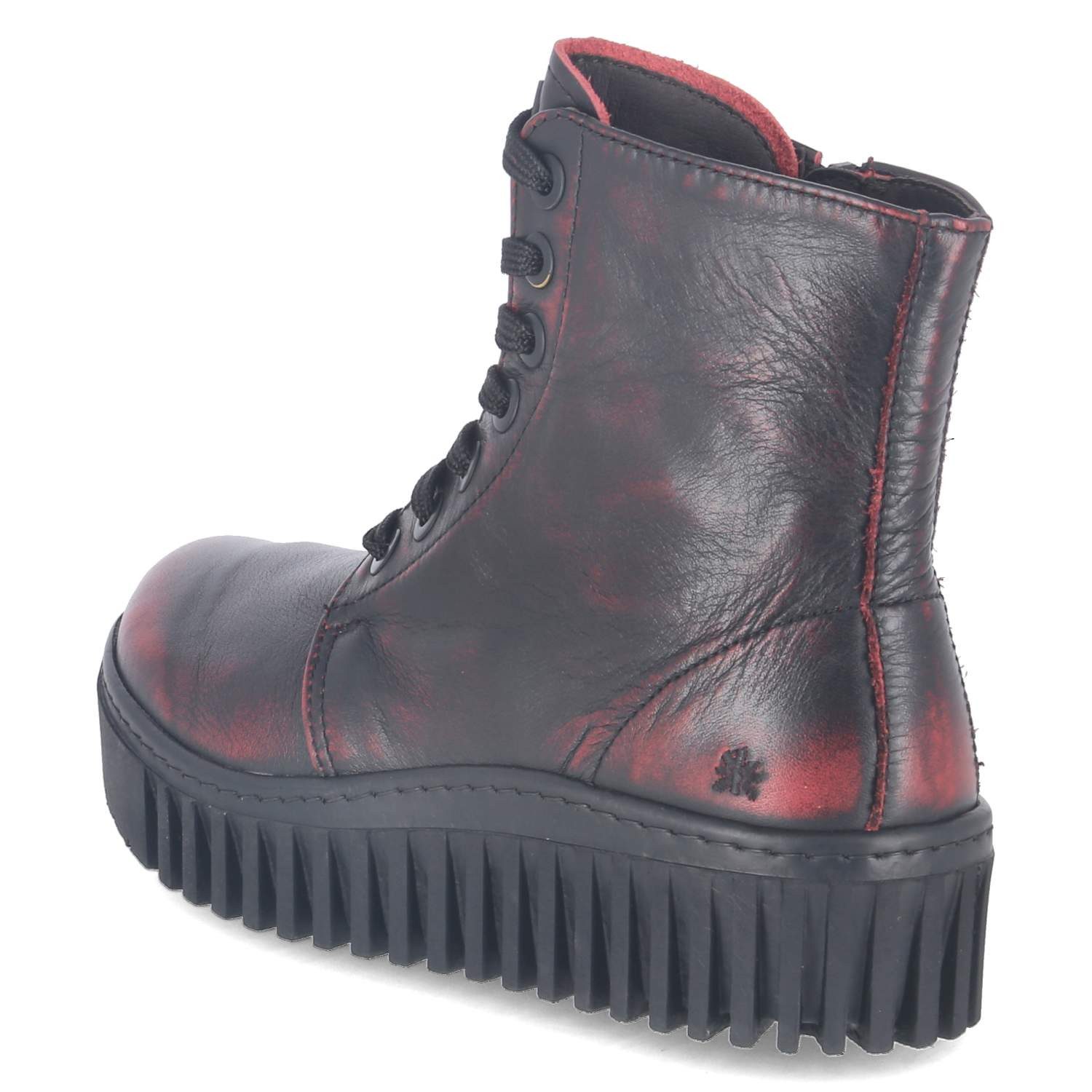 Art Art 1517 Asport Scarlet Damen Glattleder rot Schnürstiefel