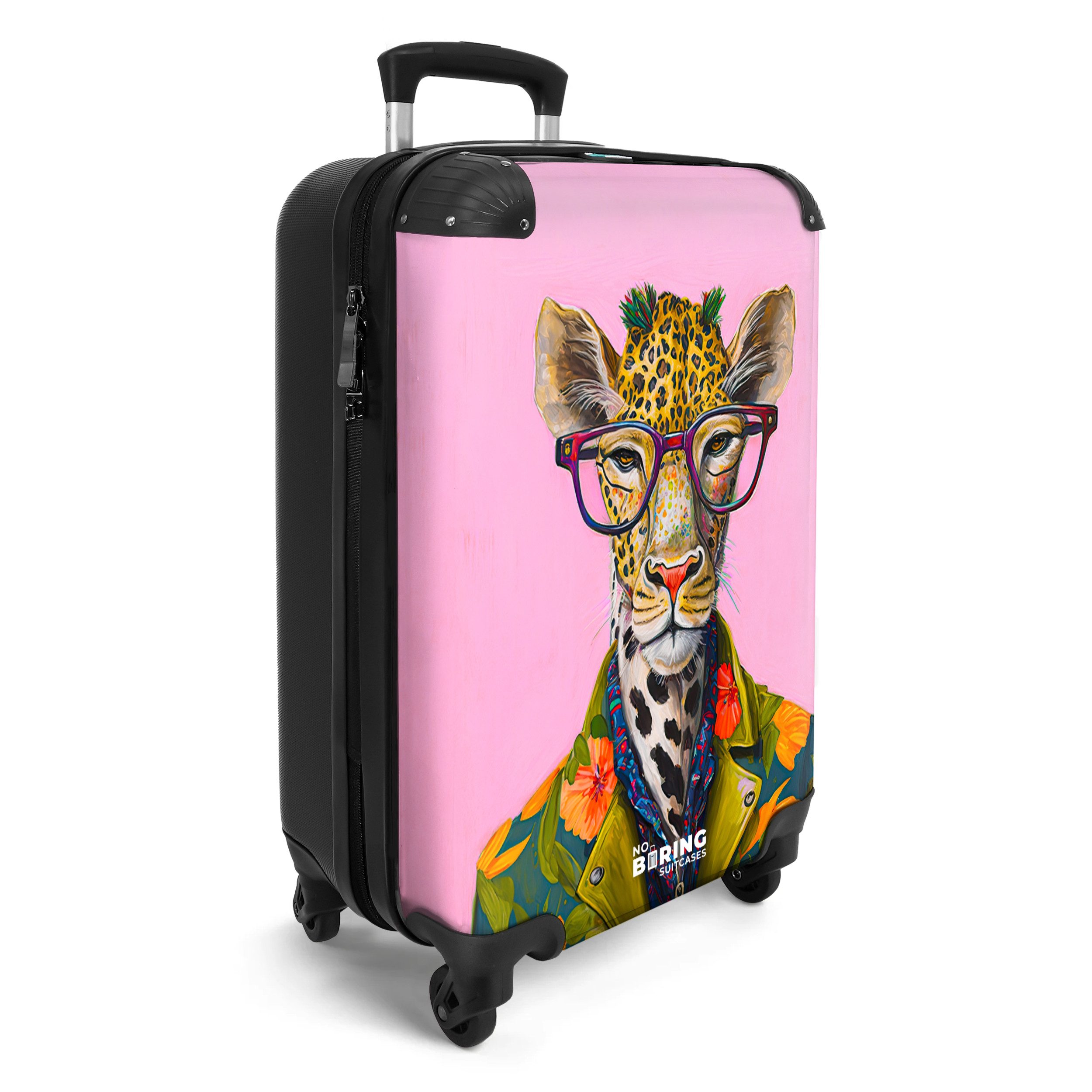 NoBoringSuitcases.com© Hartschalen-Trolley Tiere - Giraffe - günstig online kaufen