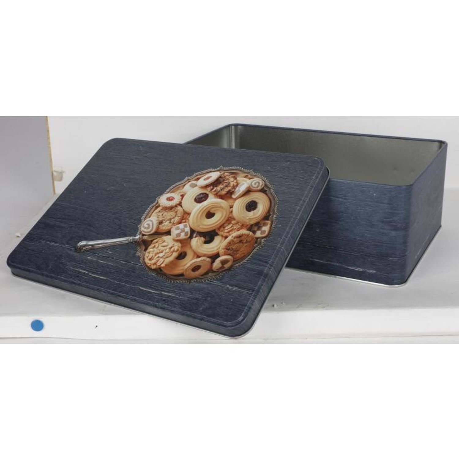 BURI Vorratsdose 12 Stück Metall-Keksdose Plätzchen aufbewahren Gefäß Küche Haushalt, Metall
