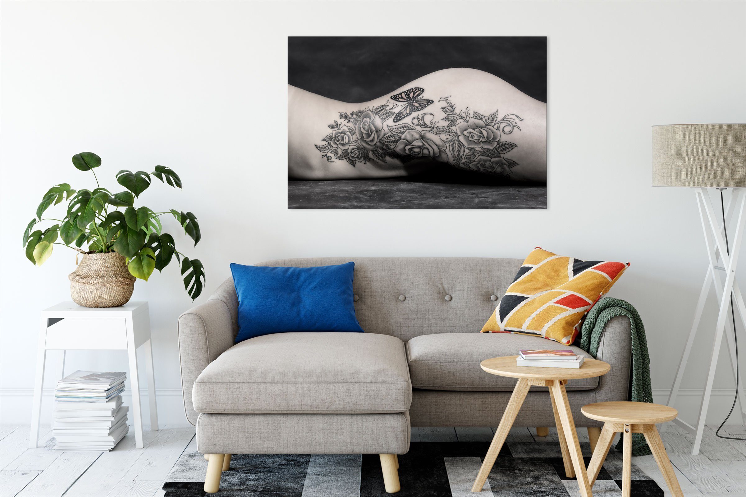 Pixxprint Leinwandbild Sexy Tattoos Nice Girl Erotik, Sexy Tattoos Nice Gir günstig online kaufen