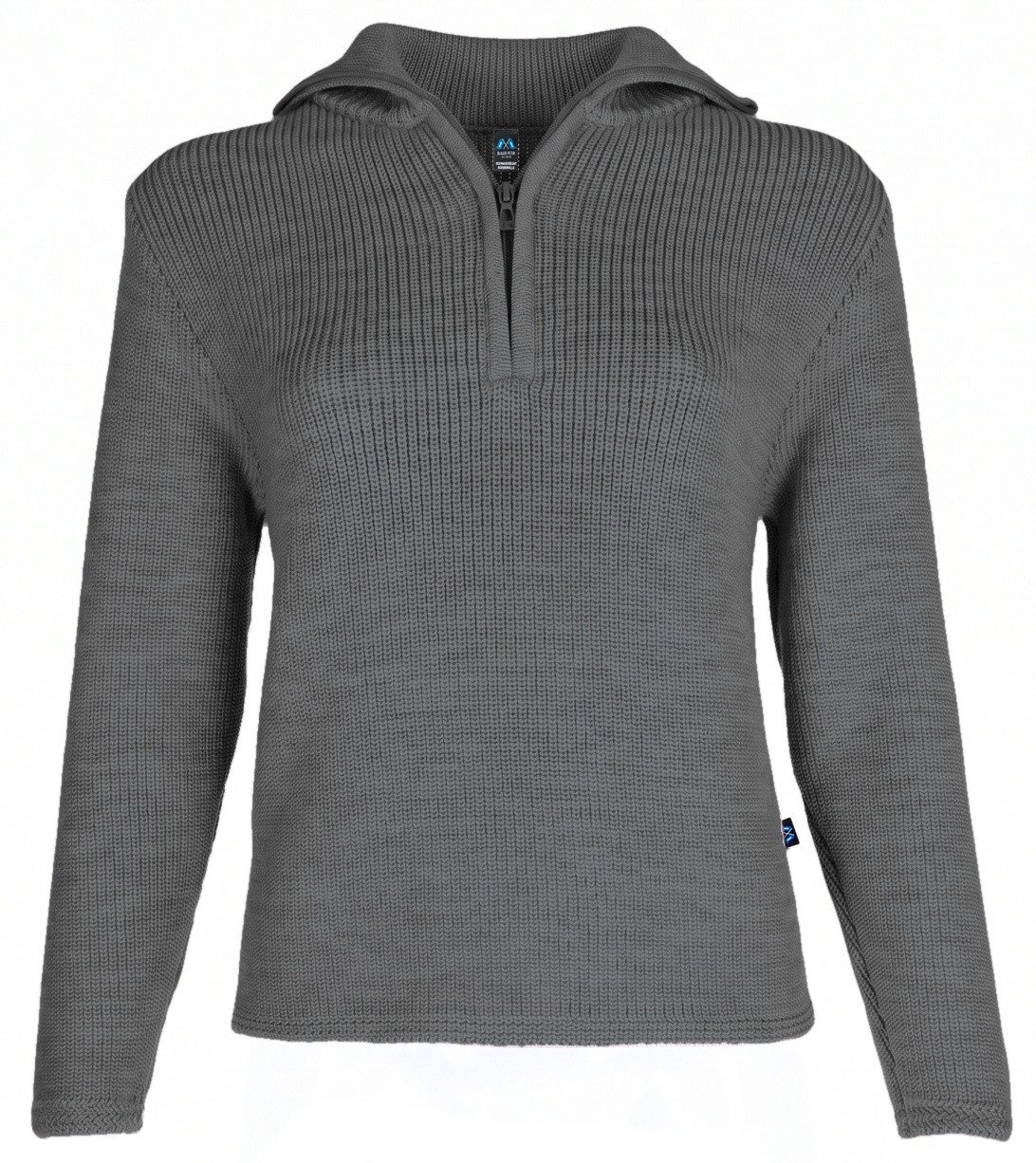 Blauer Peter Troyer für Damen aus Merino mit Reißverschluß