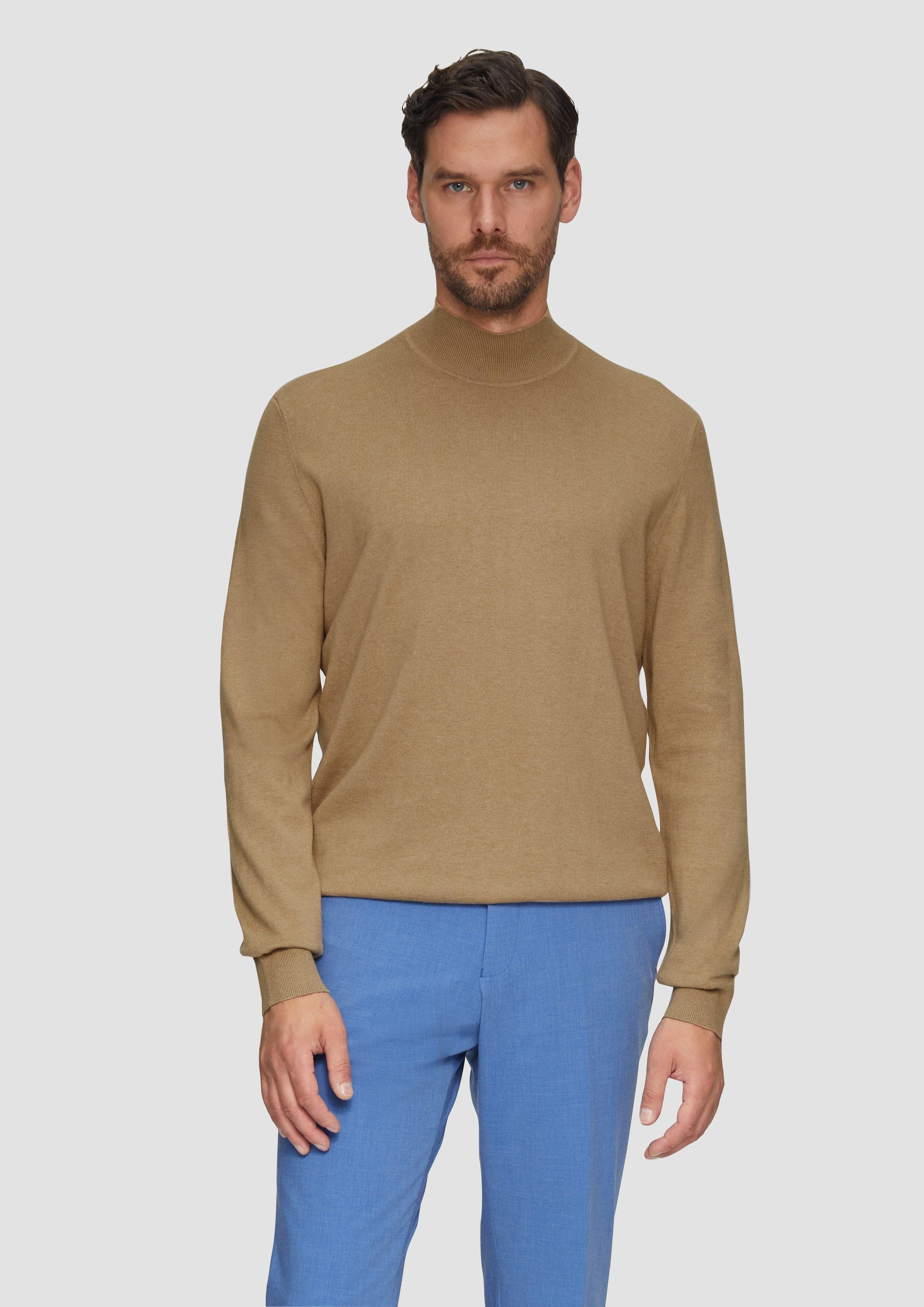s.Oliver BLACK LABEL Strickpullover Softer Turtleneckpullover aus Baumwoll- günstig online kaufen