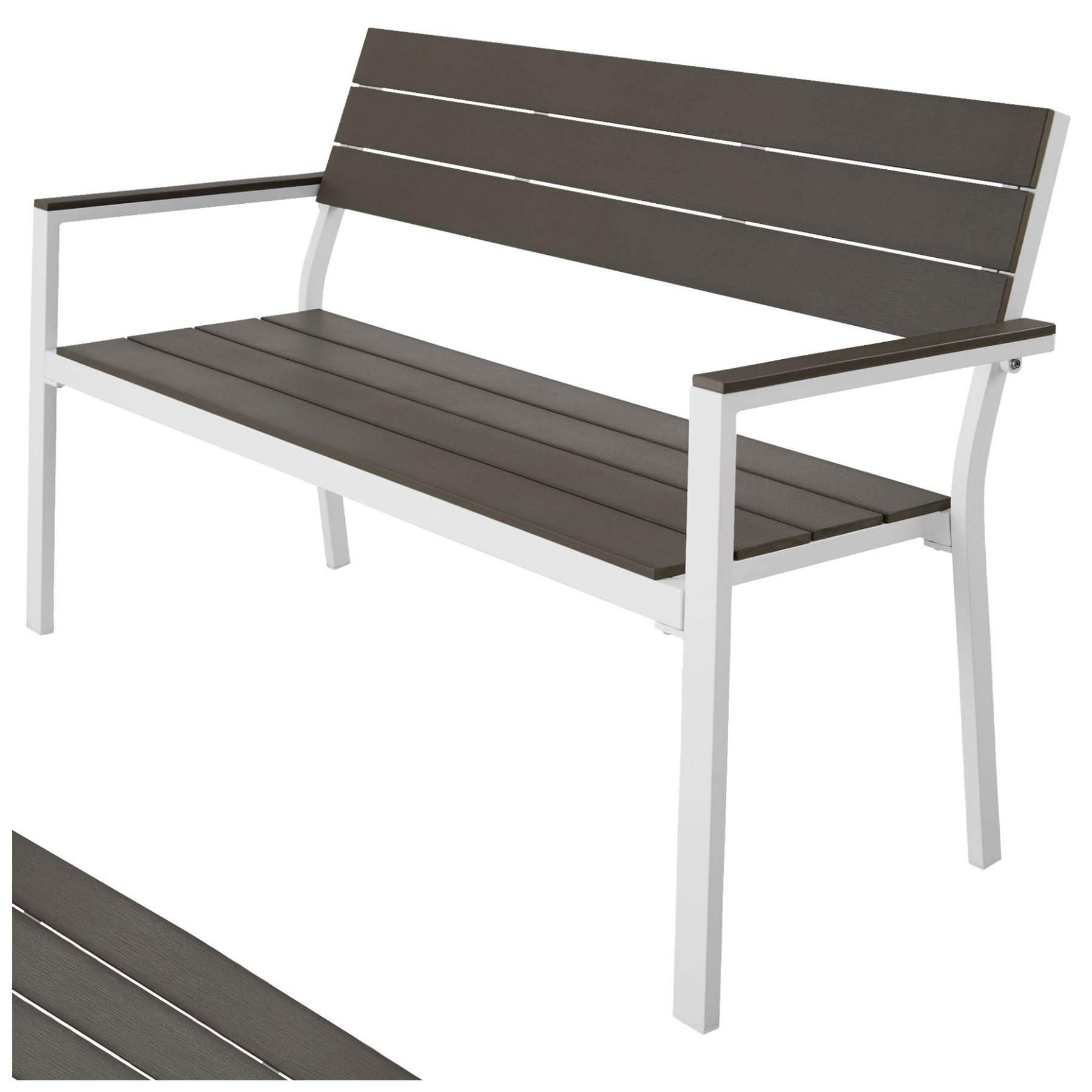 tectake Gartenbank Sitzbank Line 2-Sitzer mit günstig online kaufen