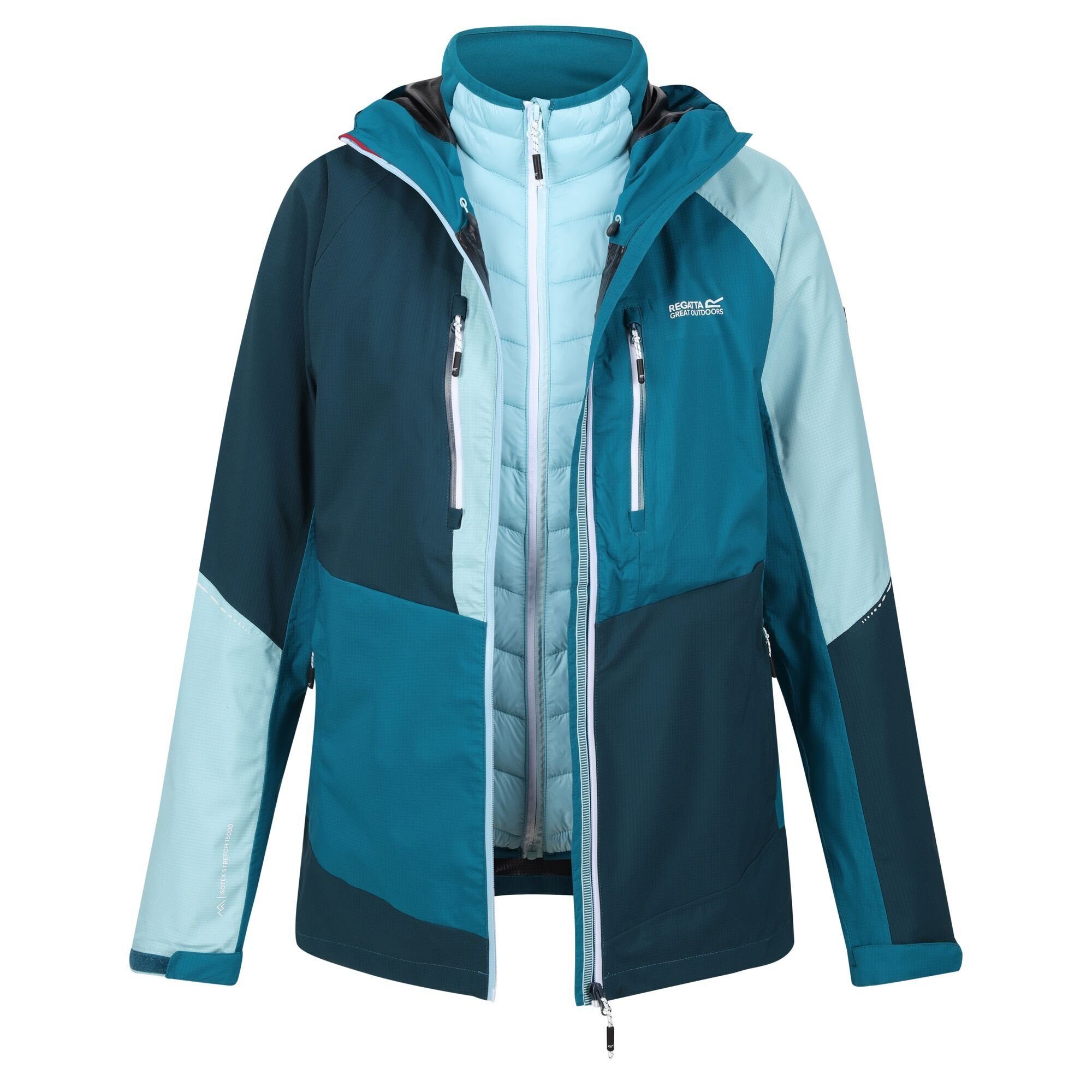 Regatta Outdoorjacke Carletta VIII für Damen, mit 15.000mm Wassersäule ReflctLk/Glf