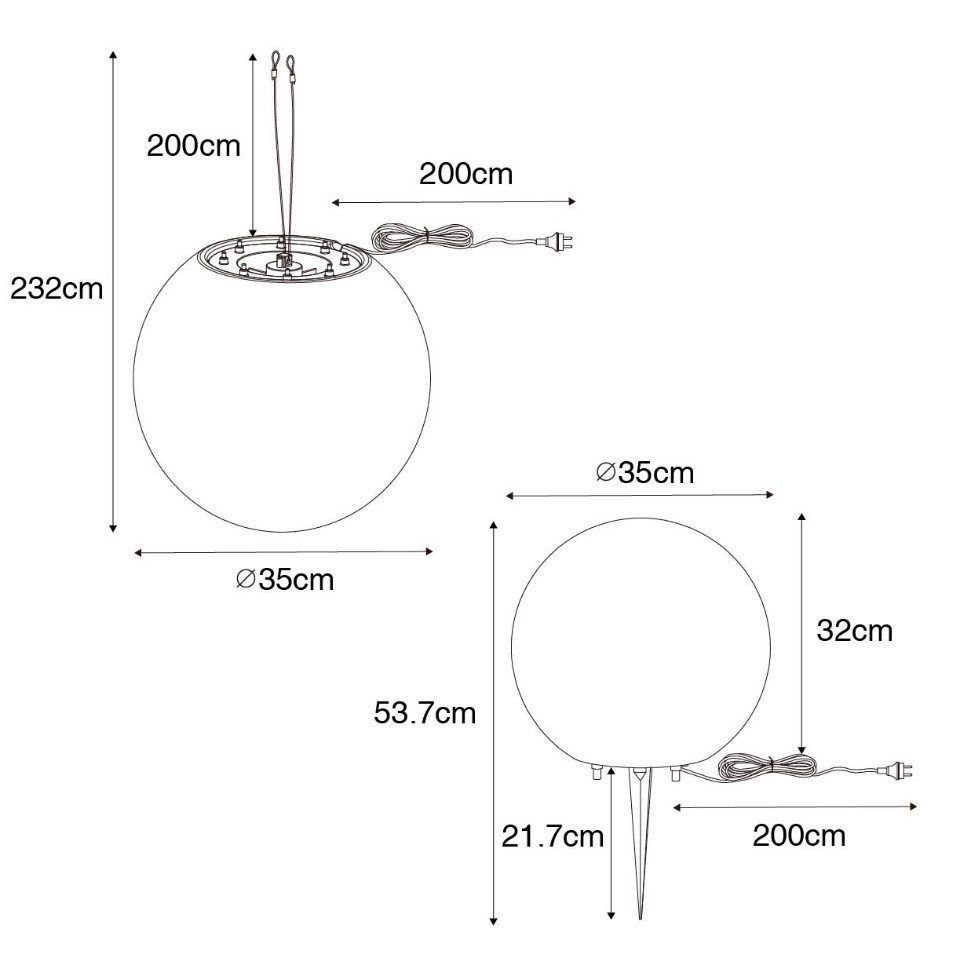 Qazqa Außen-Stehlampe Nura, ohne Leuchtmittel, Warmweiß, QAZQA Außen Boden­leuchte, e27, Weiß, Kunststoff, Modern