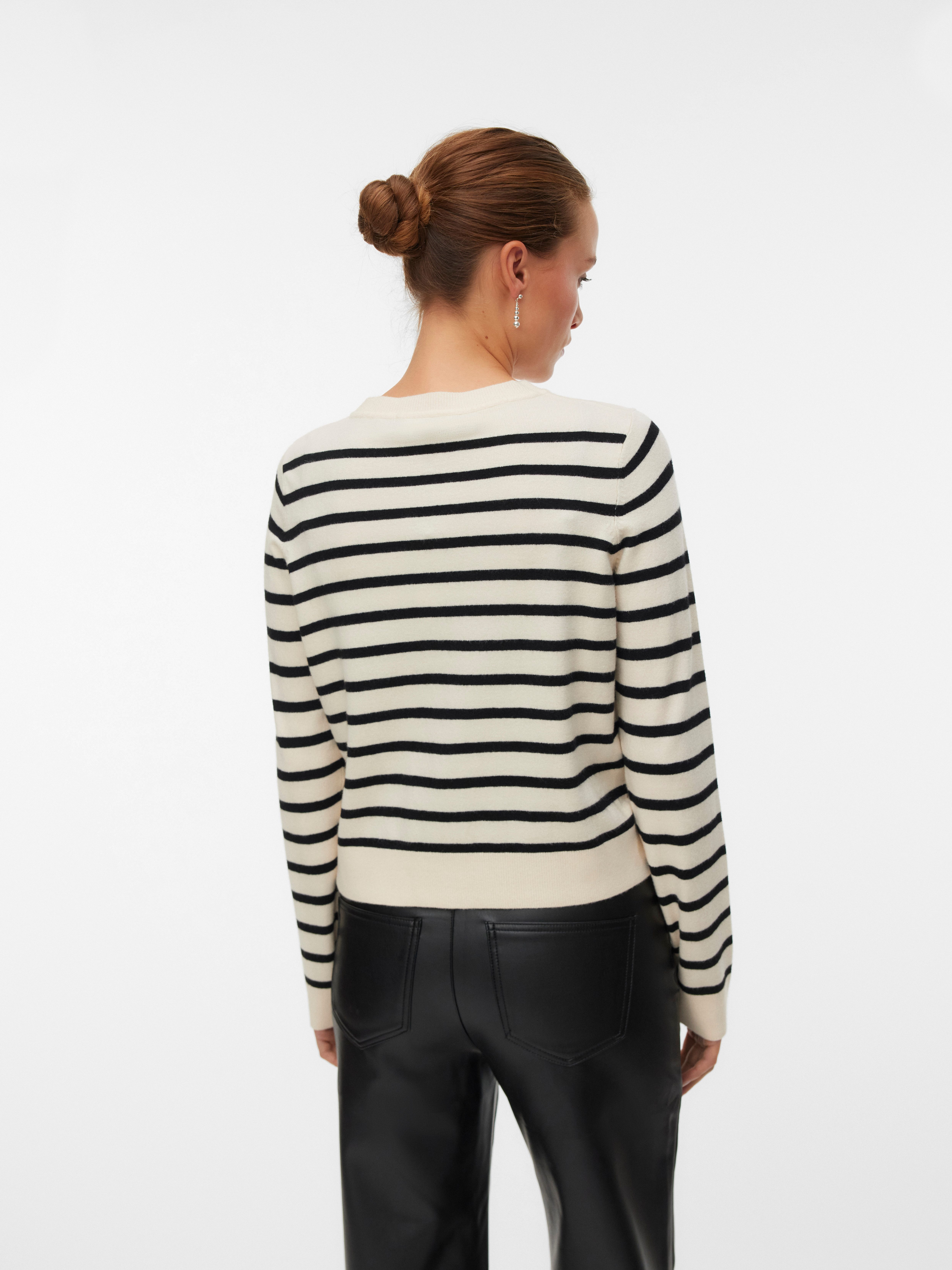 Vero Moda Strickjacke VMSABA PLAIN LS O-NECK CARDIGAN NOOS