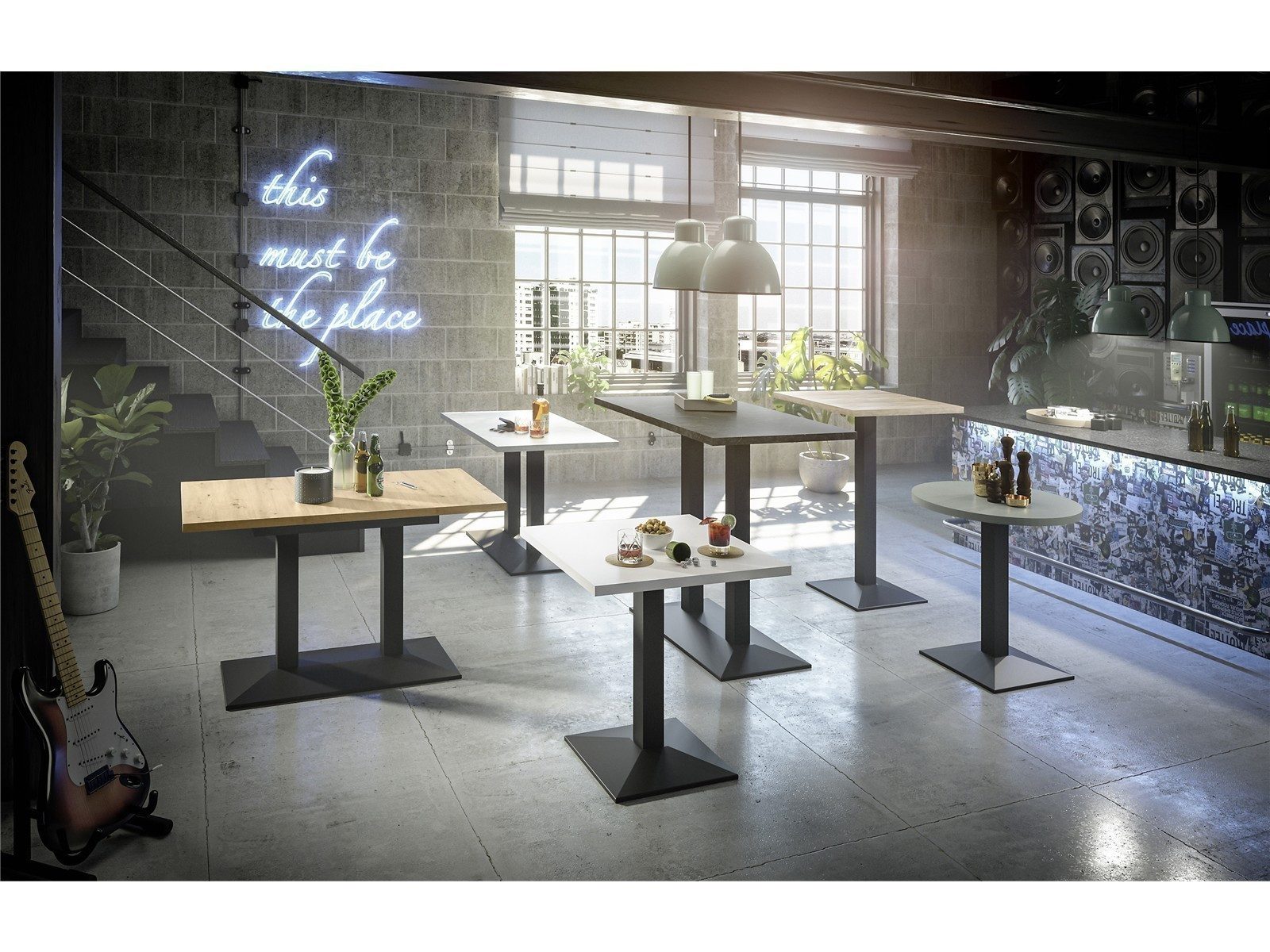 Storado Bistrotisch Big Bistro Quadrat Bistrotisch 20005