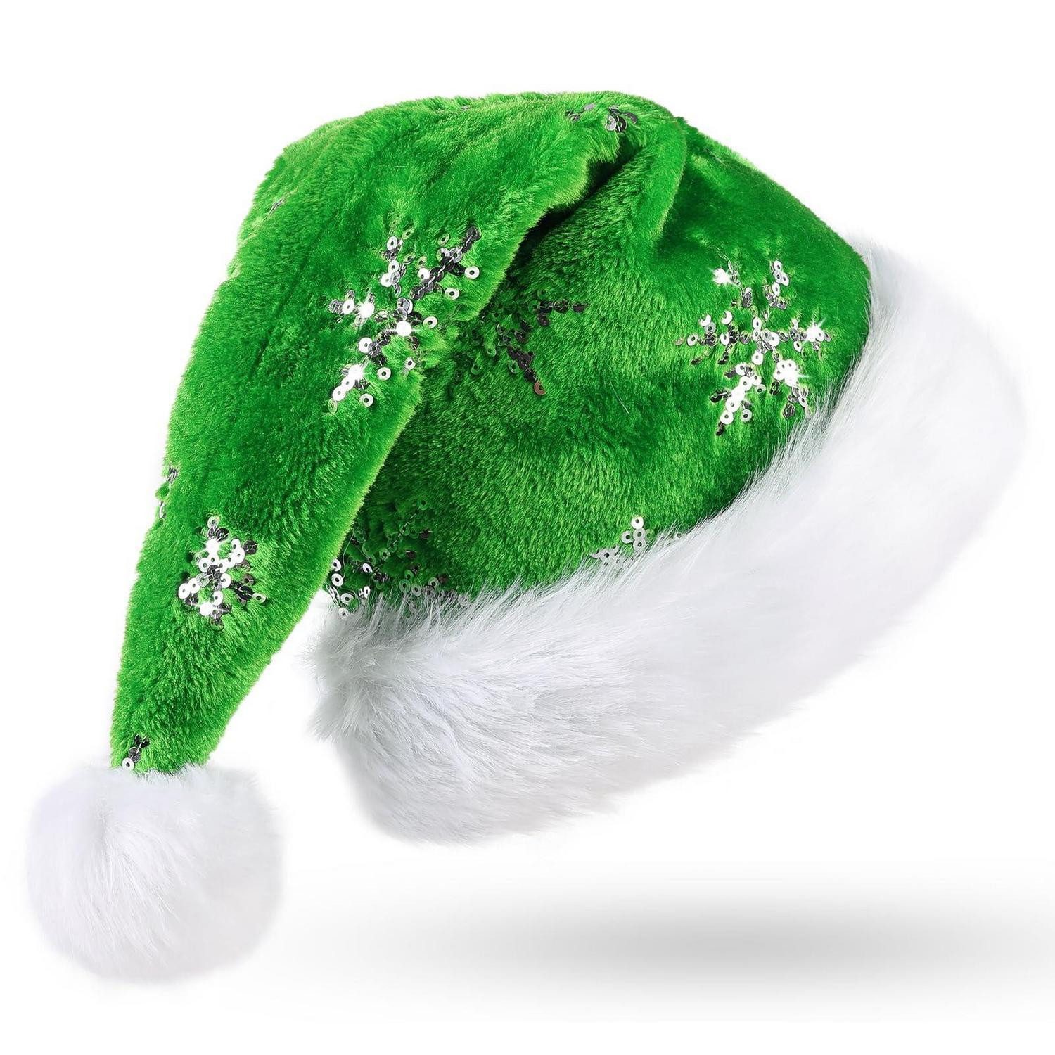 LuxusKollektion Kostüm Weihnachtsmütze Plüsch mit Pailletten