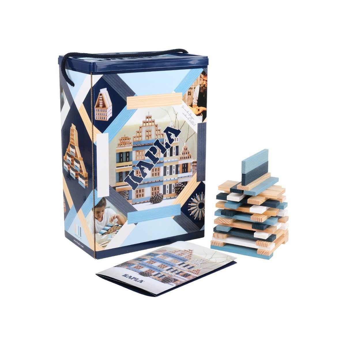 KAPLA® Bausteine 200er Box Winter Holzplättchen in unterschiedlichen Farben Конструктора