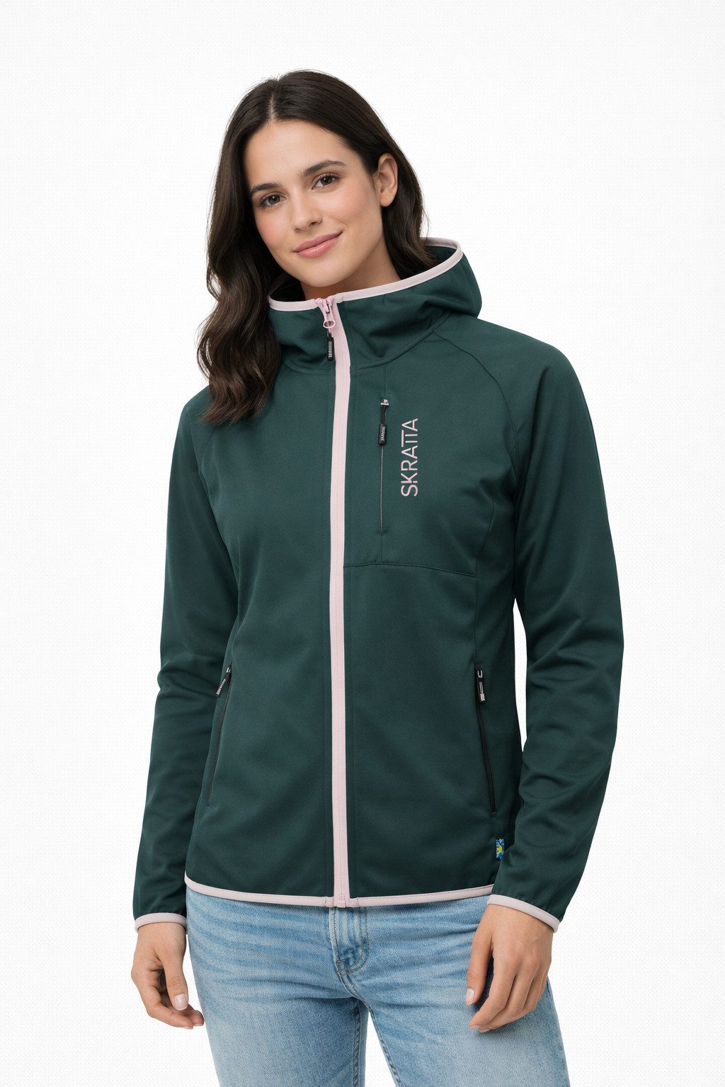 Skratta Softshelljacke Hoodie Damen 4-Wege-Stretch Bente günstig online kaufen