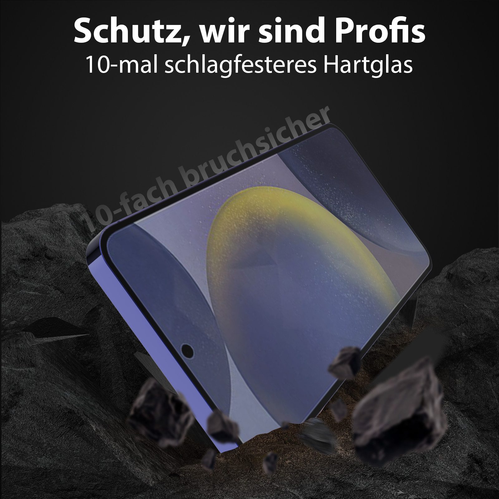 Protectorking Displayschutzfolie 2x 9H Panzerglas für Samsung Galaxy A56 5G KLAR Full-Screen Protector für Samsung Galaxy A56 5G, 2 Stück, Displayschutz, gegen  – Bild 5 von 5