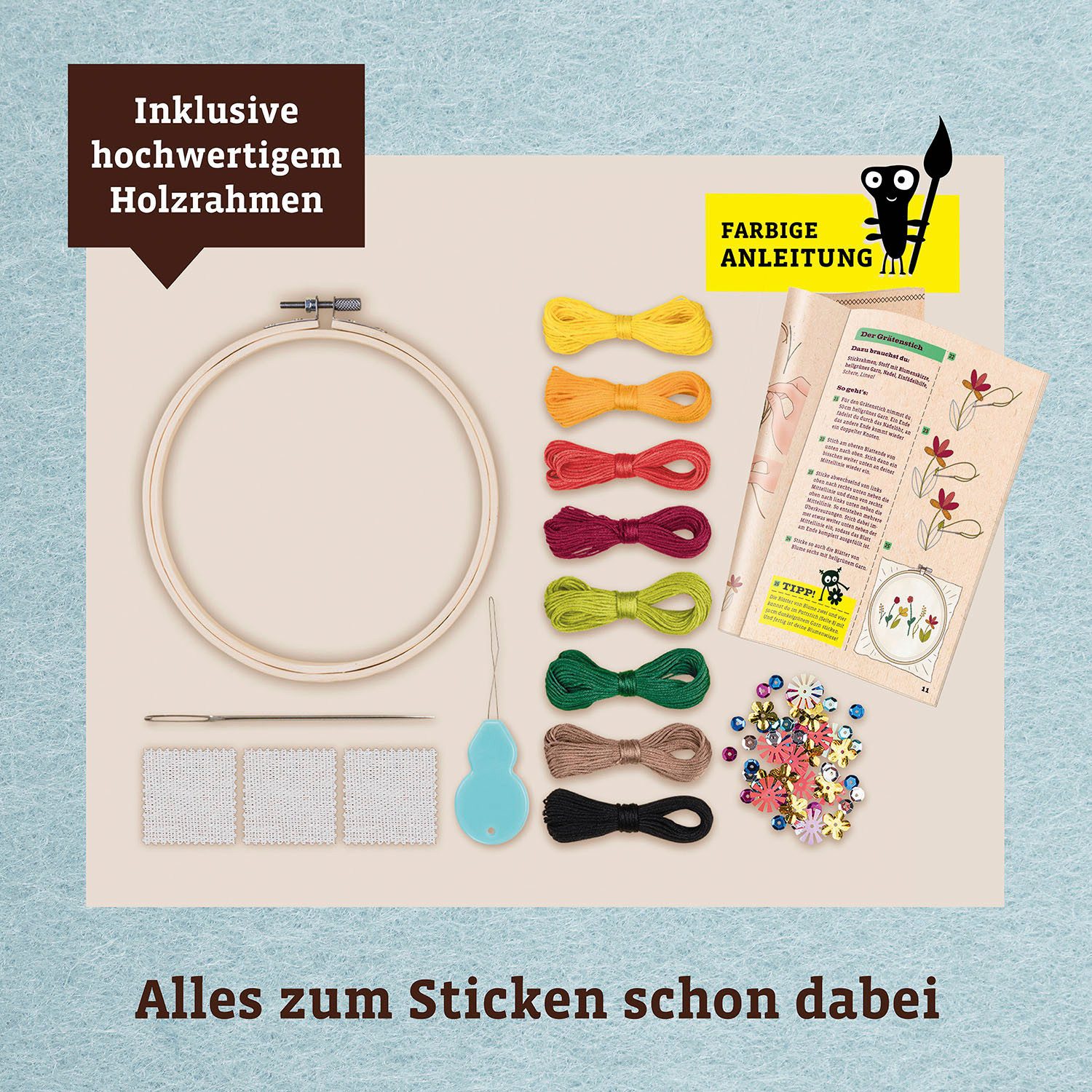 Kosmos Kreativset AllesKönnerKiste, Sticken Kreativ-Set