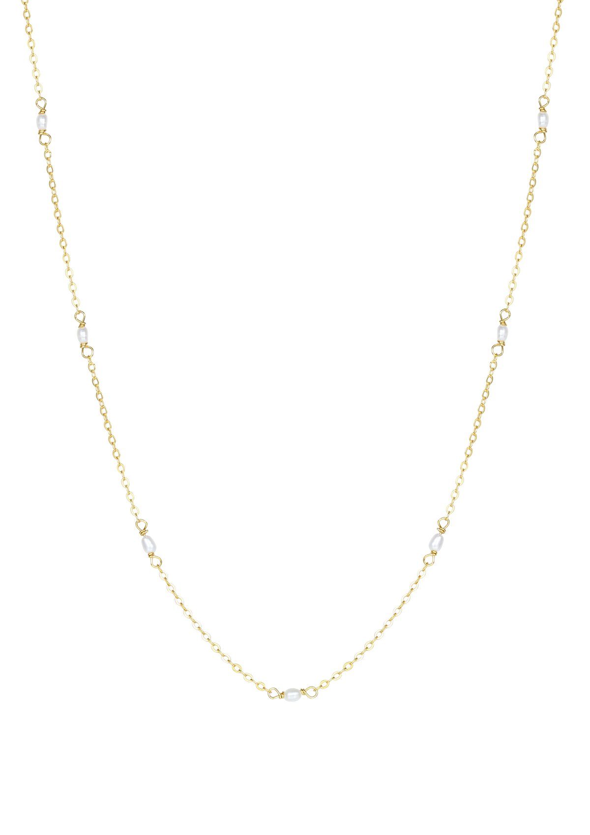 Hey Happiness Charm-Kette Damen Perlen weiß, günstig online kaufen
