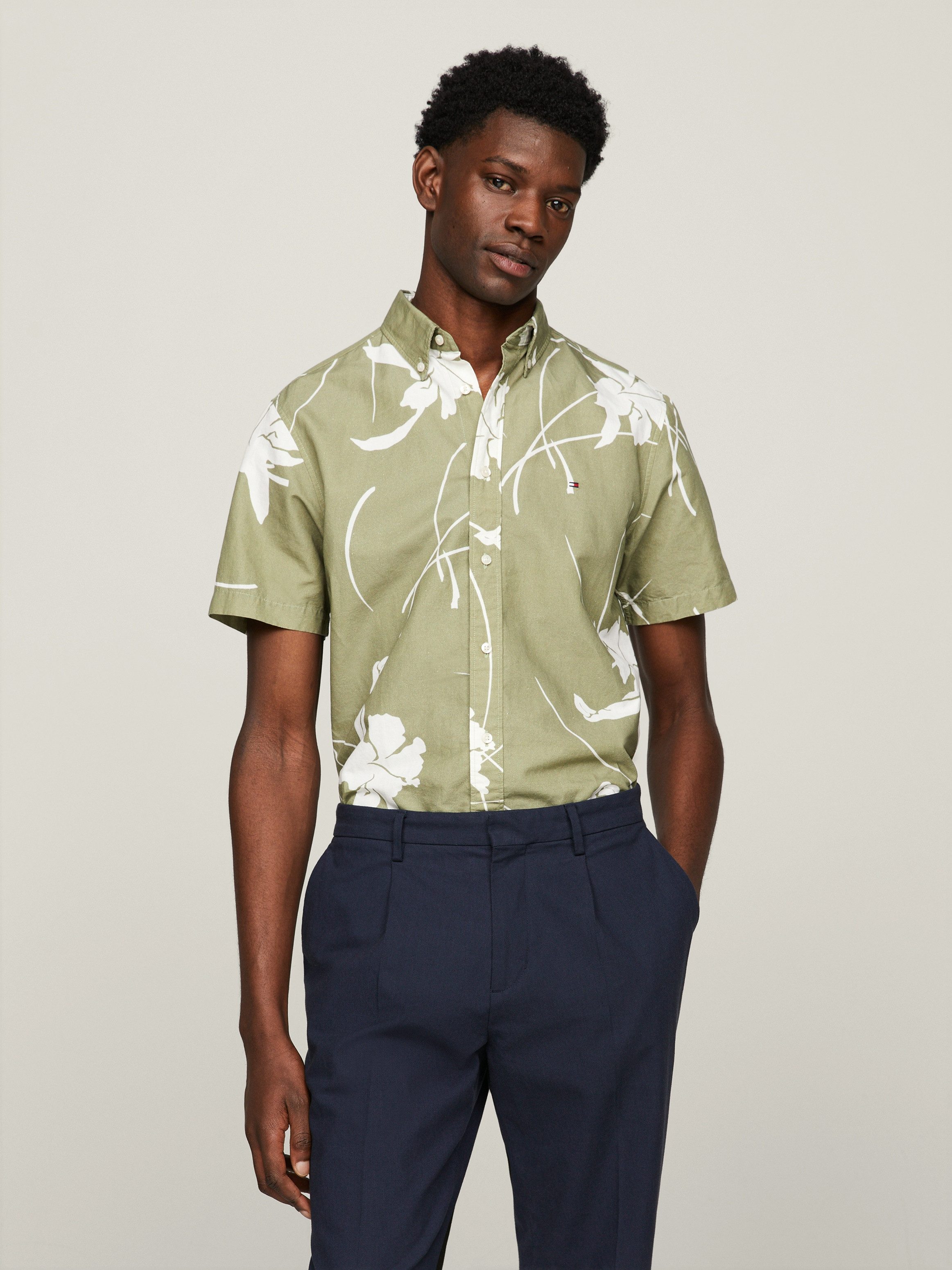 Tommy Hilfiger Kurzarmhemd LARGE TROPICAL PRT günstig online kaufen