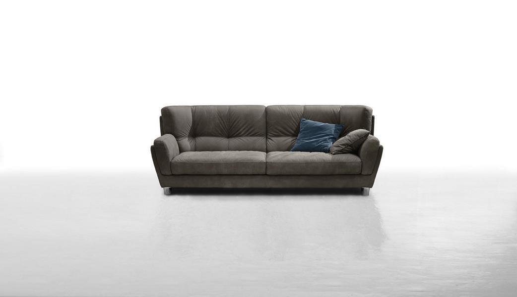 JVmoebel Sofa Luxus Sofa 3 Sitz Couch Holz Möbel Dreisitzer Prianera Sofas Weiß Grau