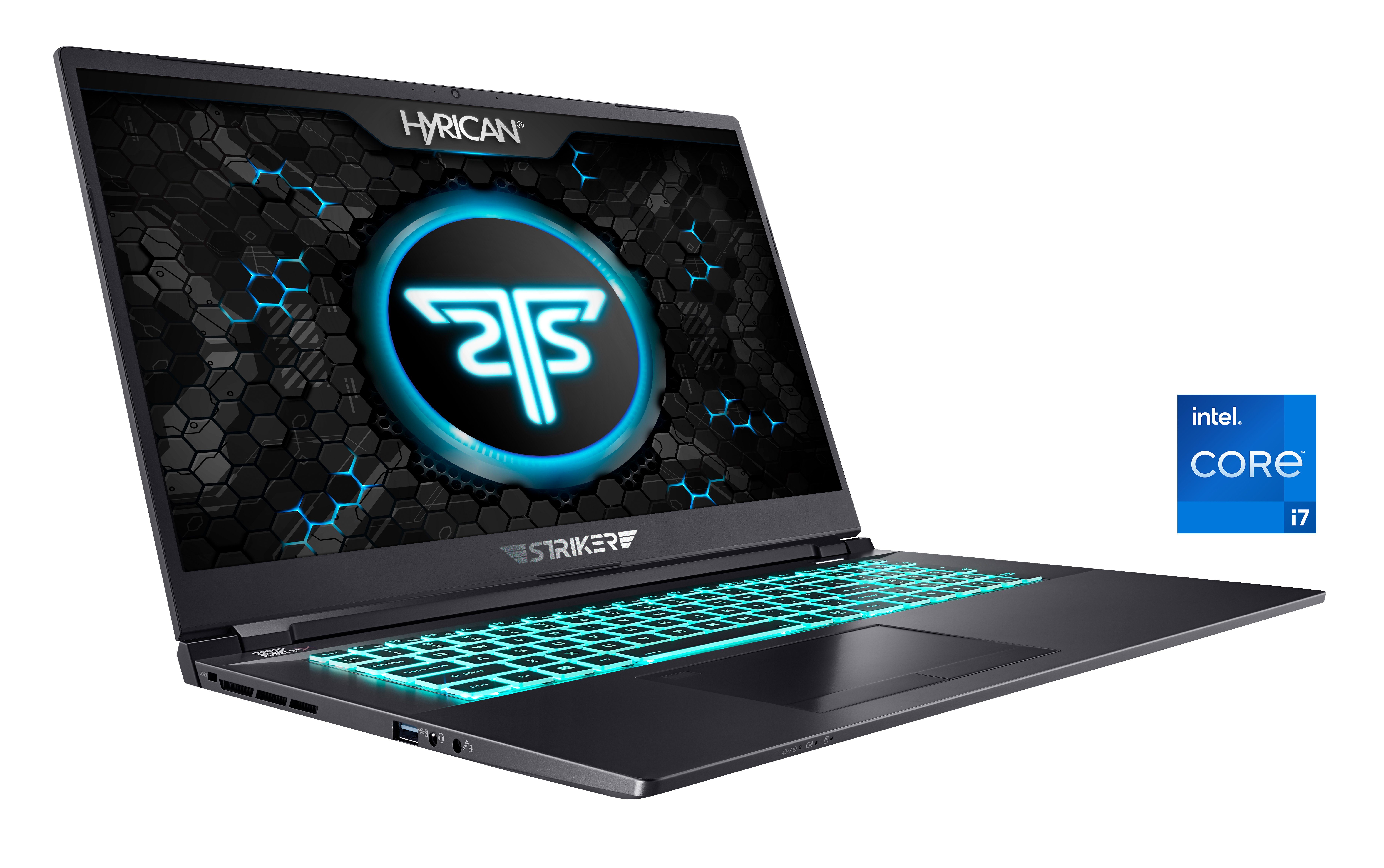 Hyrican Striker 1667 Gaming-Notebook (39,62 cm/15,6 Zoll, Intel Core i7 11800H, GeForce RTX 3080, 1000 GB SSD, Intel Core i7-11800H, 32 GB RAM, 240 Hz, ohne Betriebssystem)