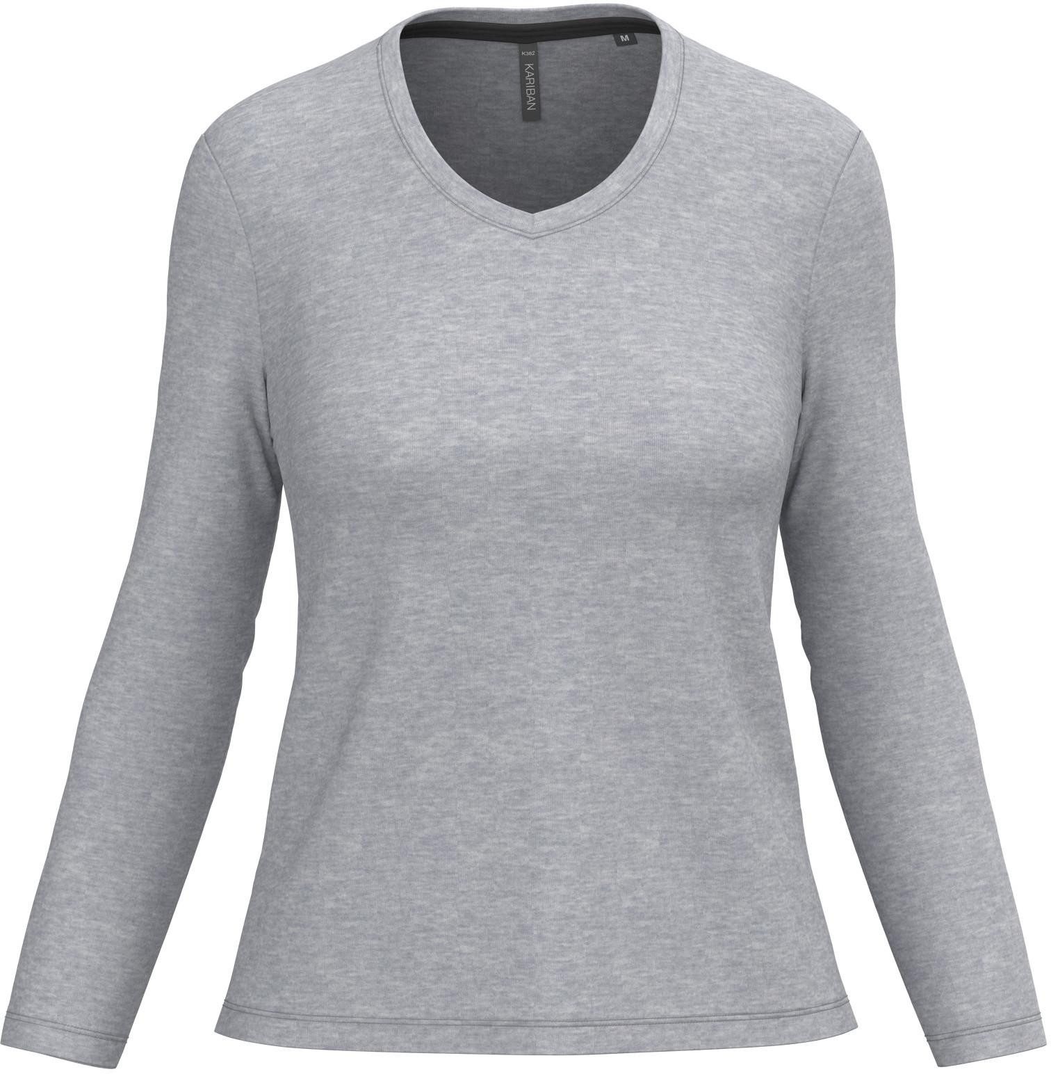Langarmshirt Damen Langarmshirt Ladies' long sleeve V-neck T-shirt