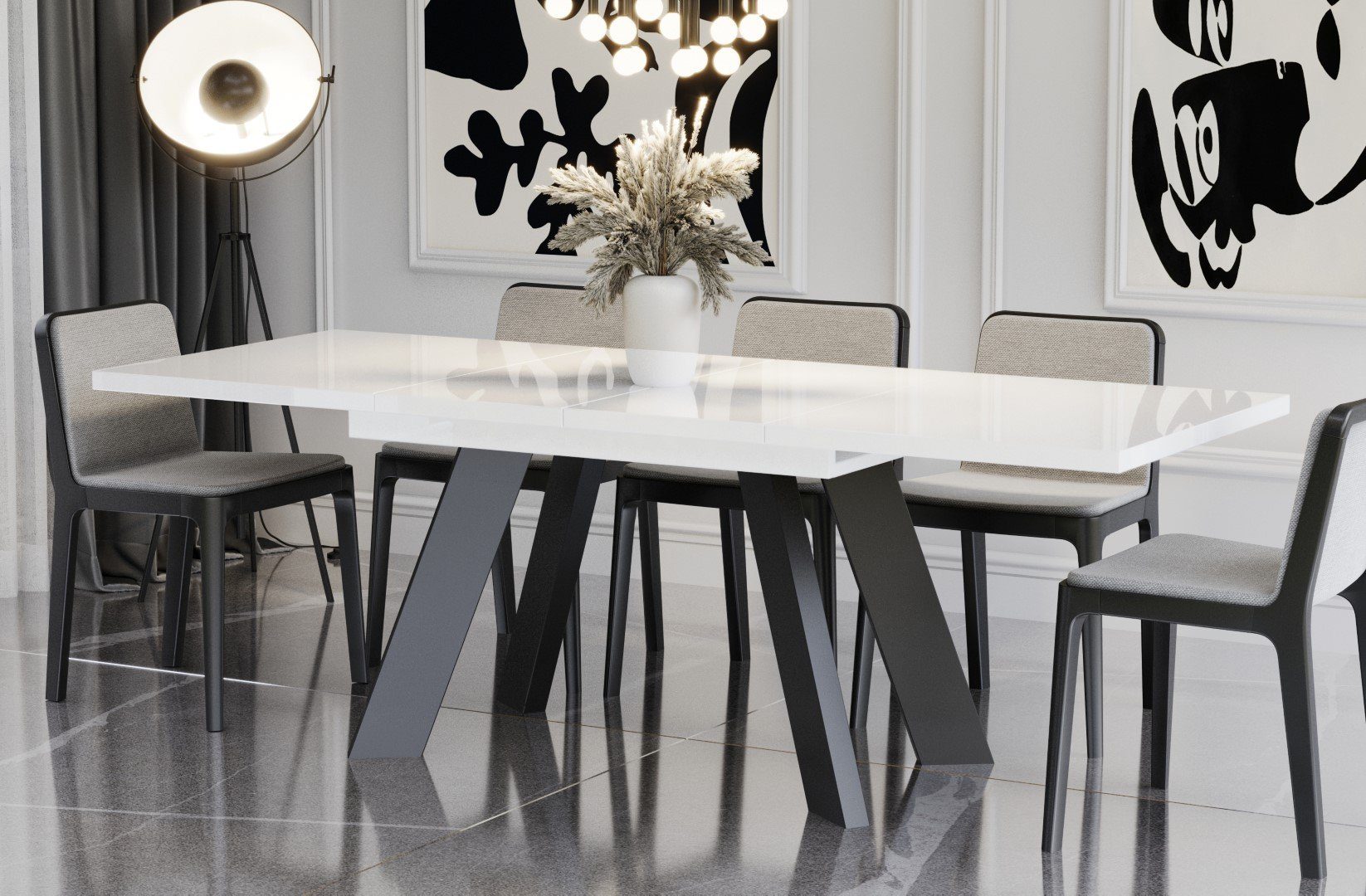 Endo-Moebel Esstisch Como Esstisch 130–210cm ausziehbar für 8 Personen, Tis günstig online kaufen