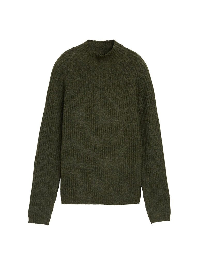 TOM TAILOR Rundhalspullover Pullover aus Rippstrick günstig online kaufen