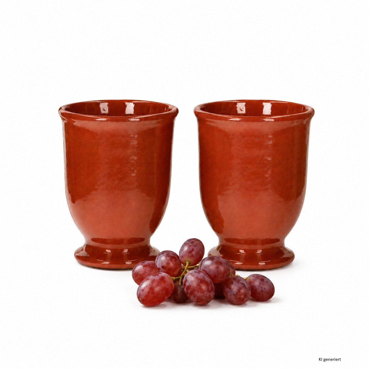 MamboCat Becher 2er Set Lasierte Tonbecher 175ml ideal für Honigwein